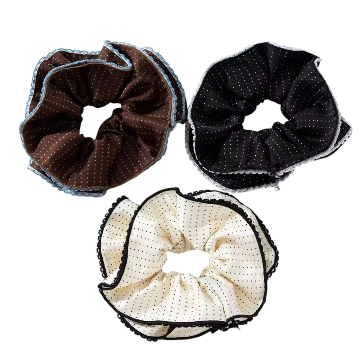 Polka scrunchie
