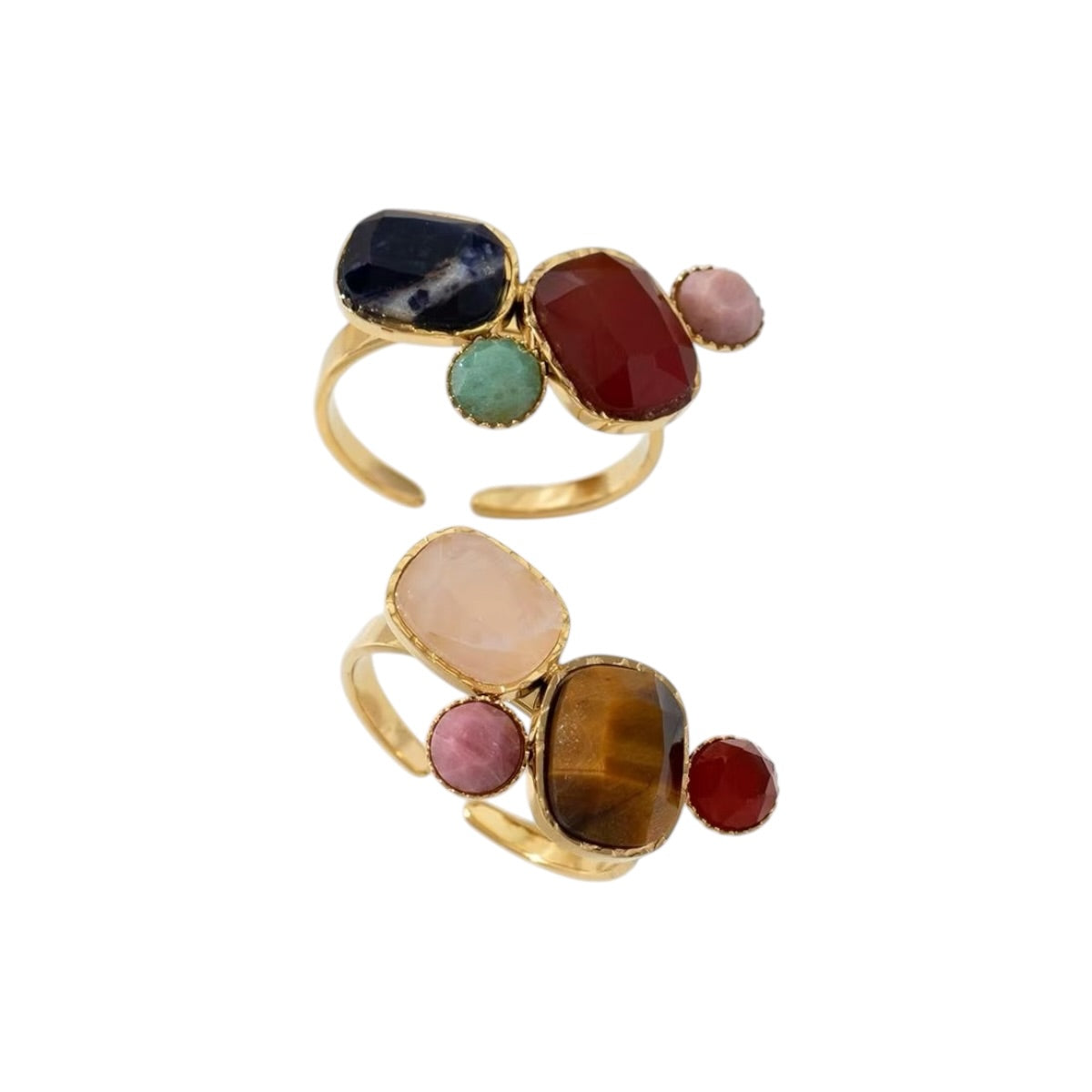 Font edelsteen ring