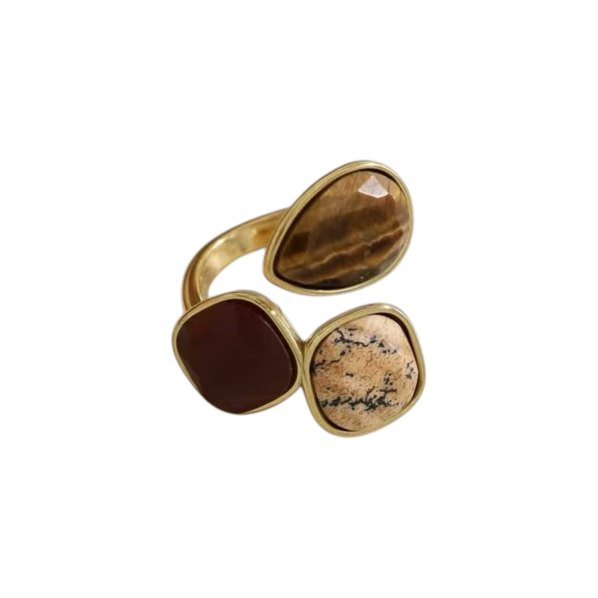 Line edelsteen ring