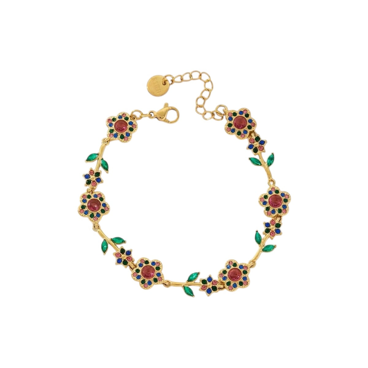 Flowers strass armband