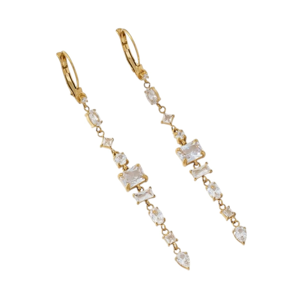 Vintique strass oorbellen