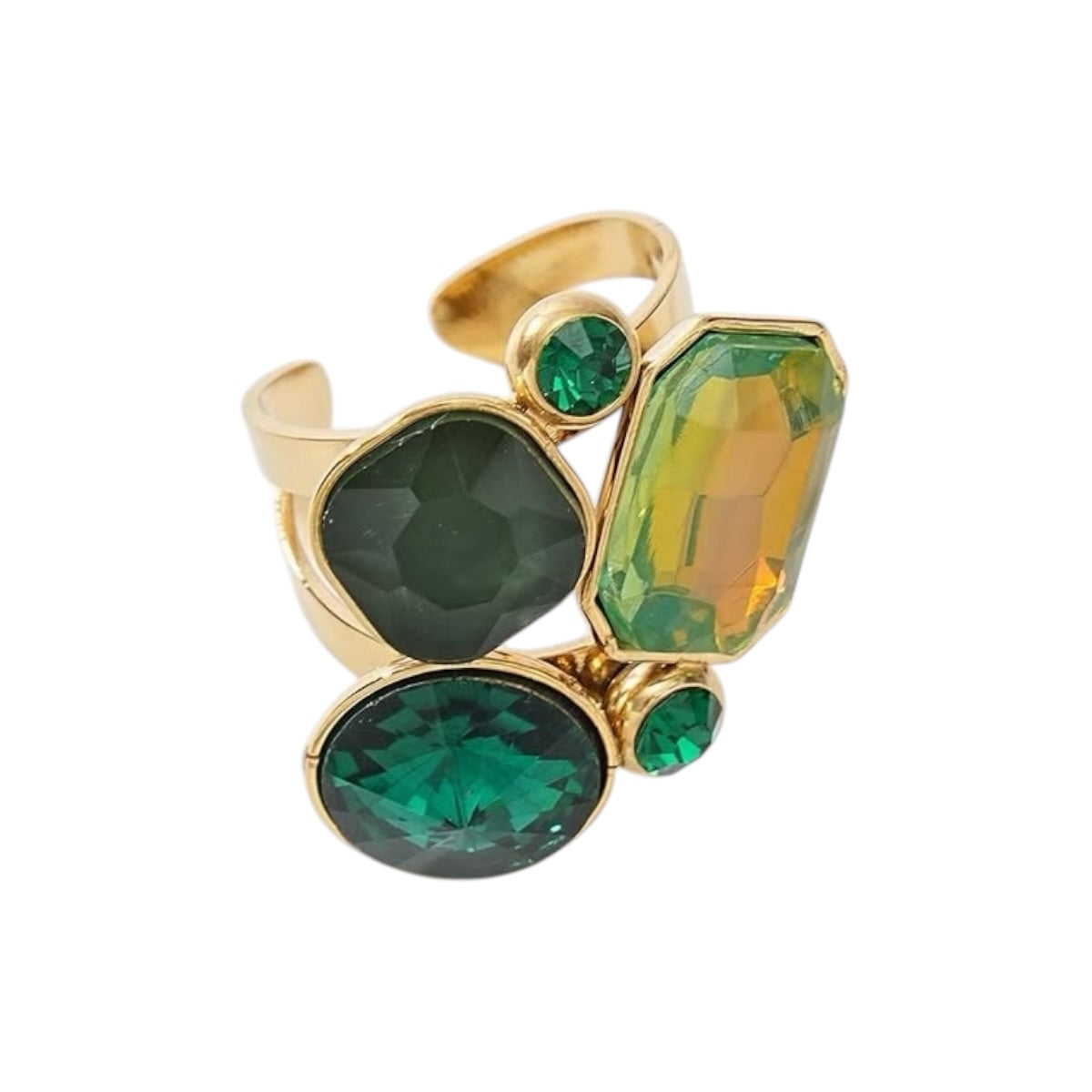 Cinco stone statement ring