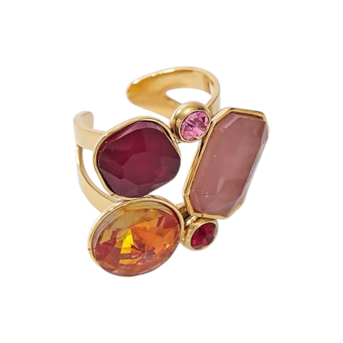 Cinco stone statement ring