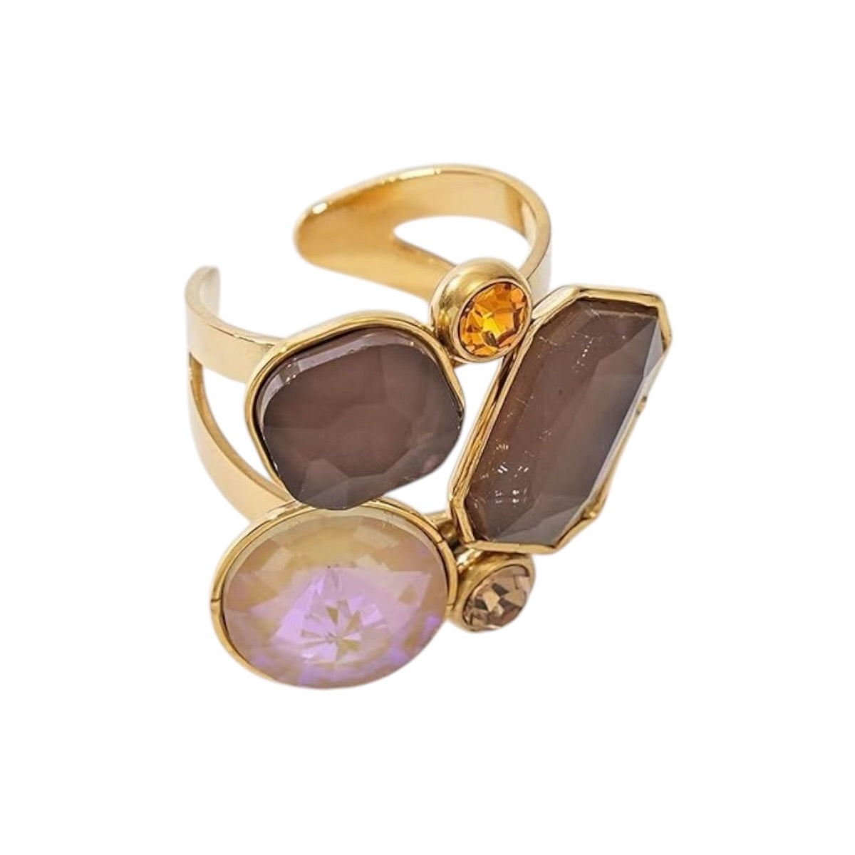 Cinco stone statement ring
