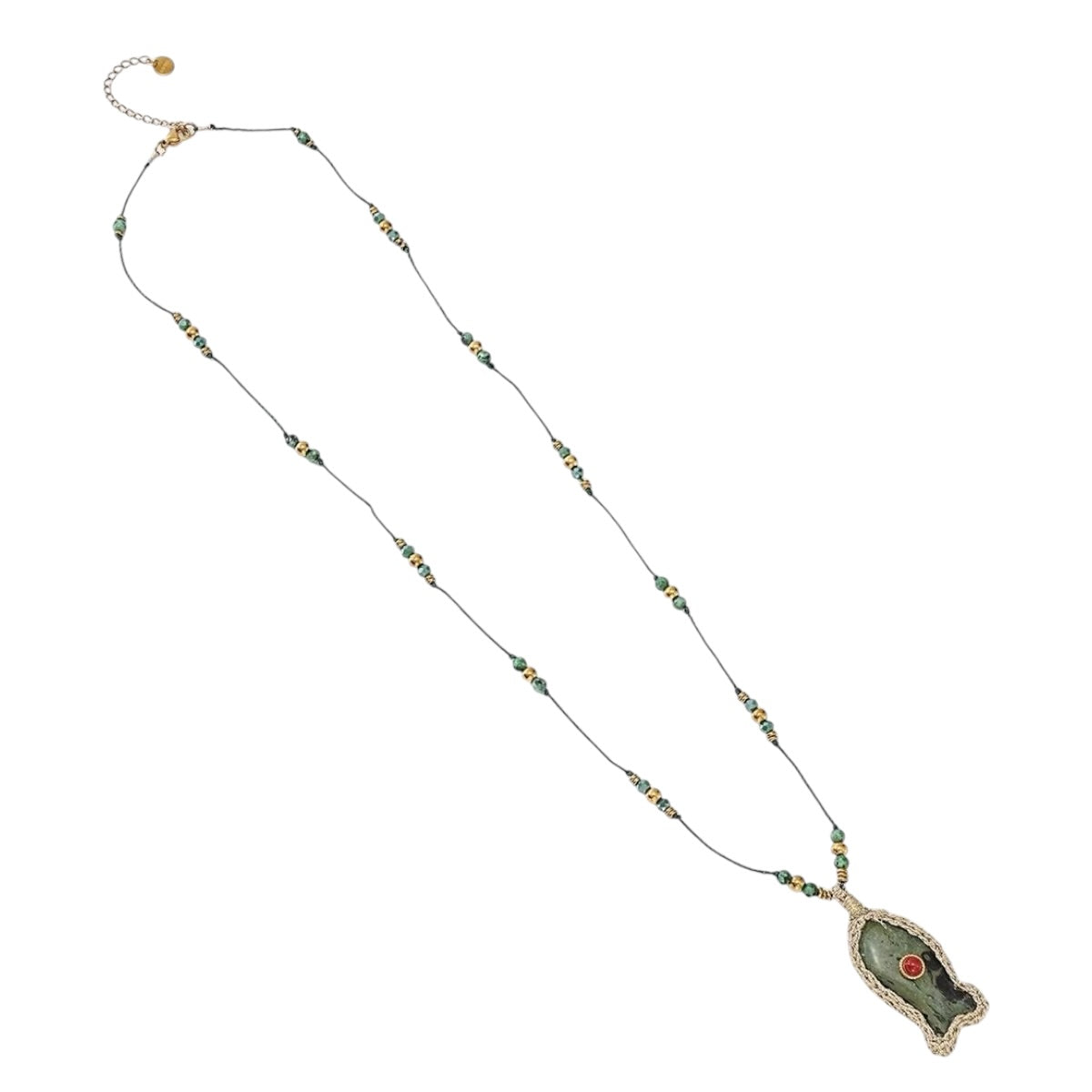 Fishy emblem lange ketting