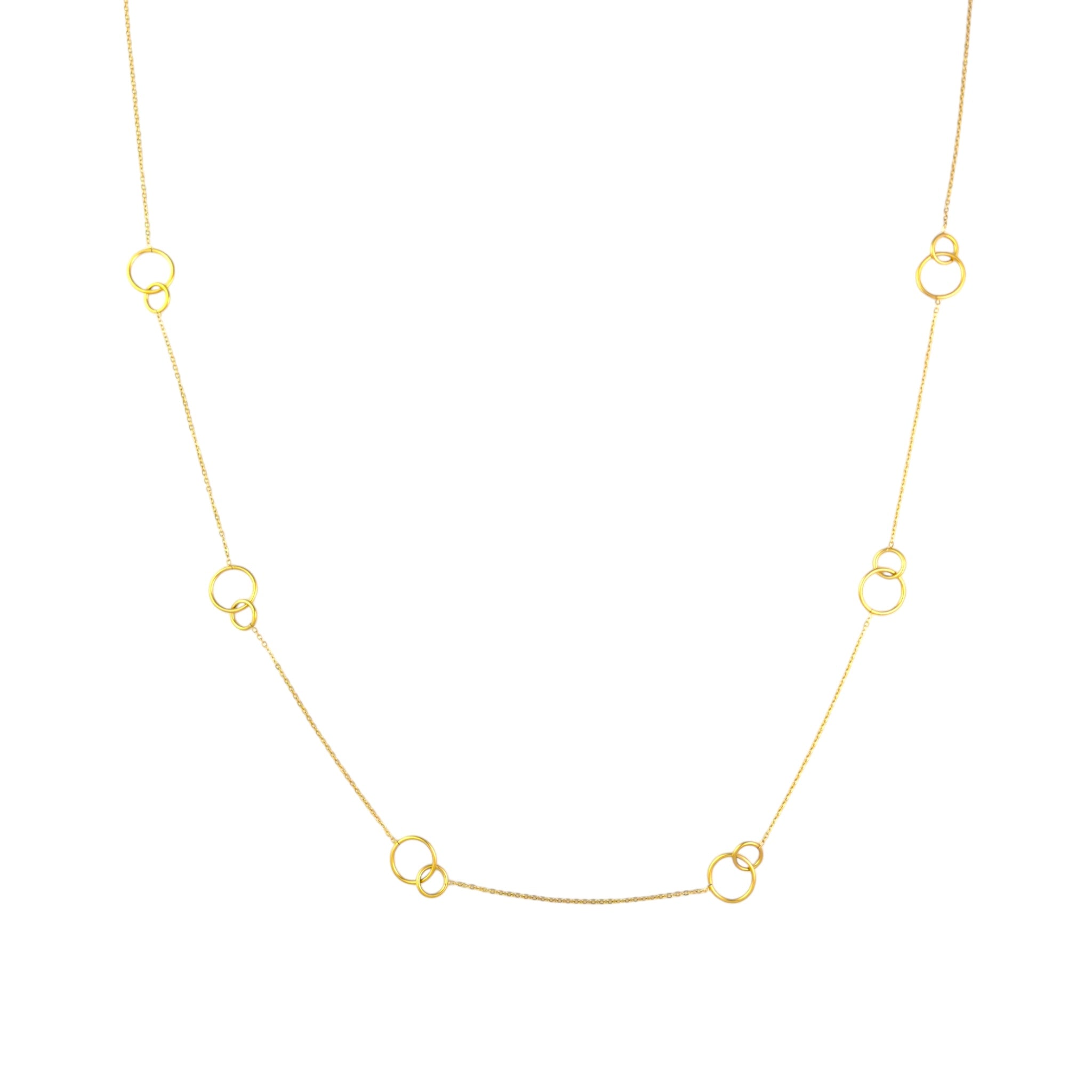 Dubbel cirkel lange ketting