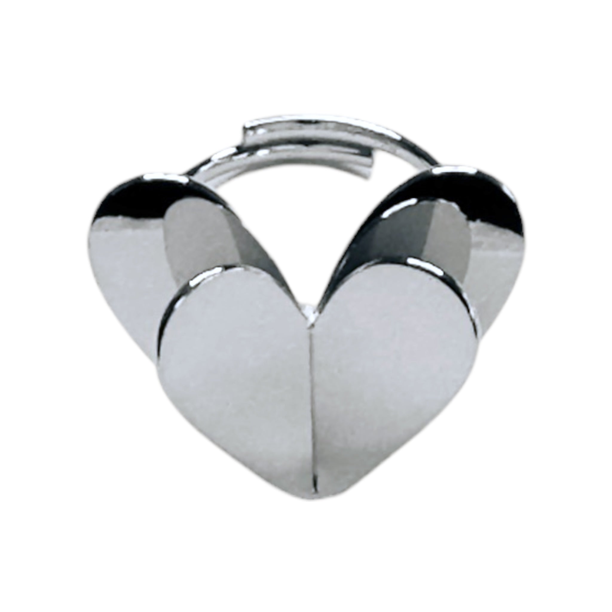 3D Hearts Ring