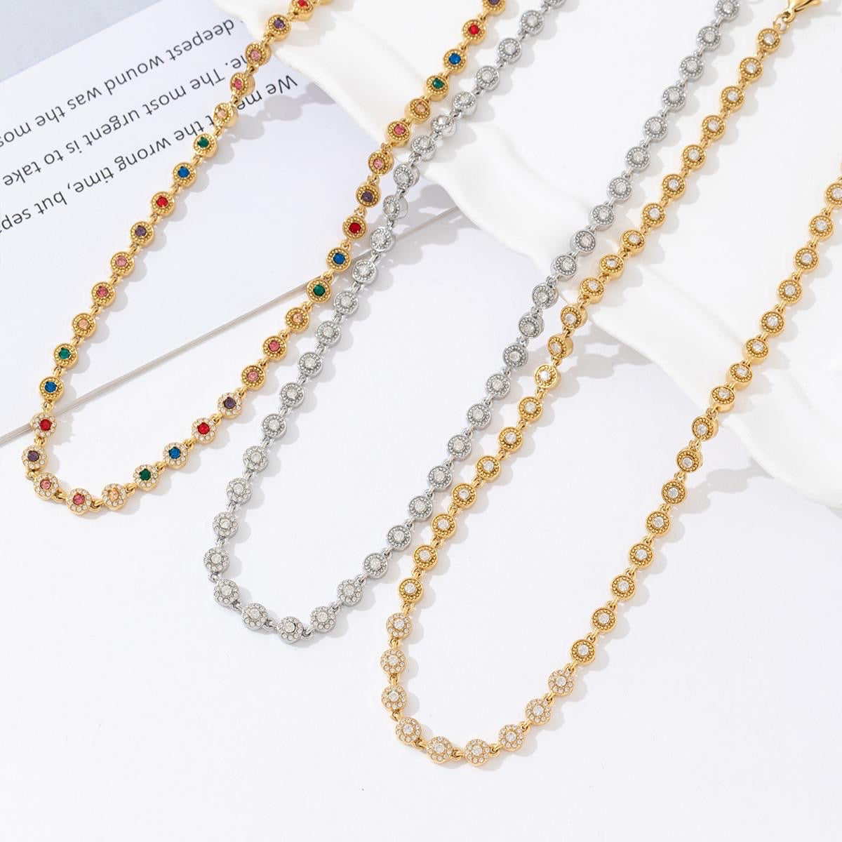 Roundy stras ketting