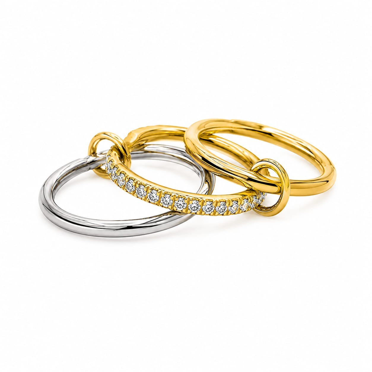 Triple strass ring