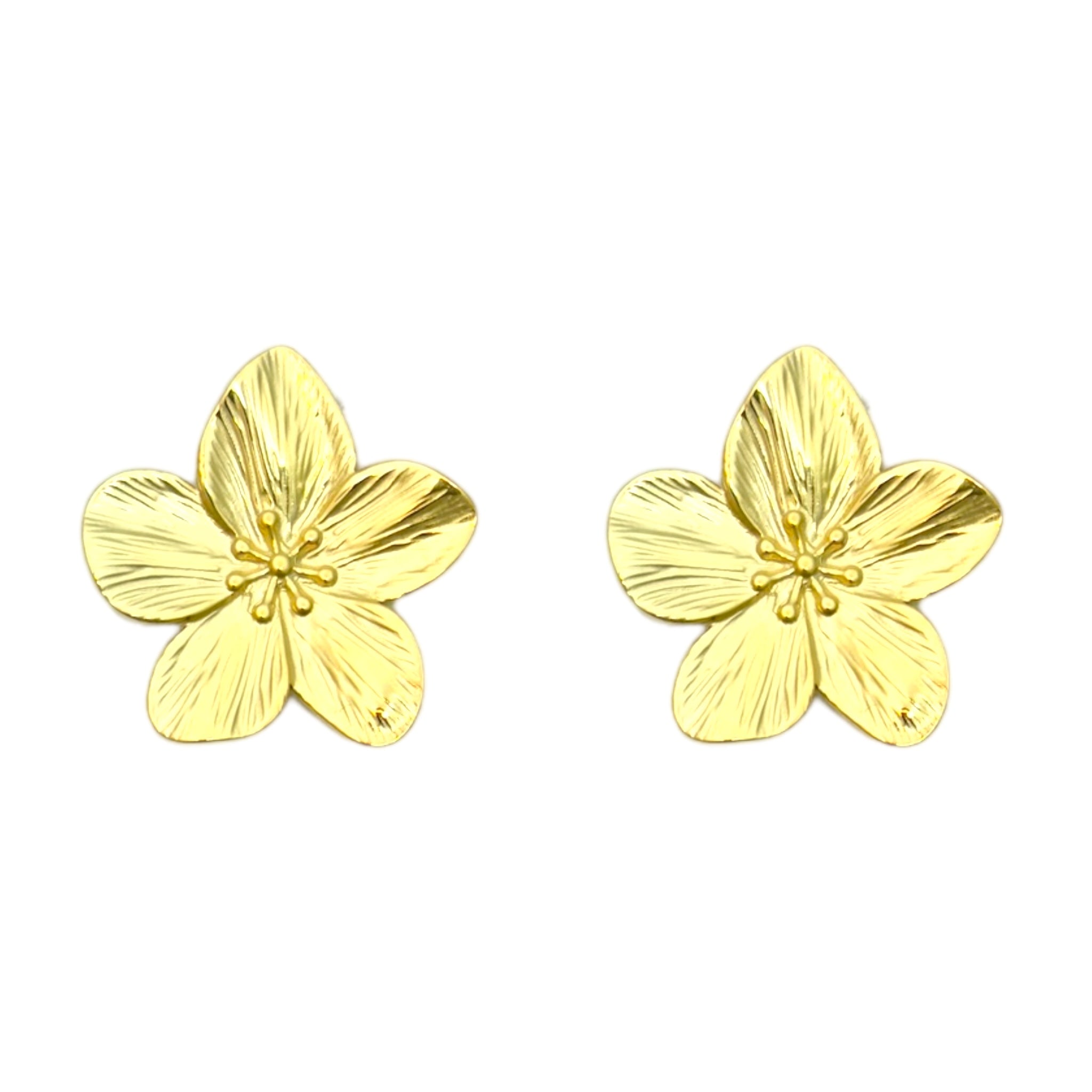 Bella flower studs earrings