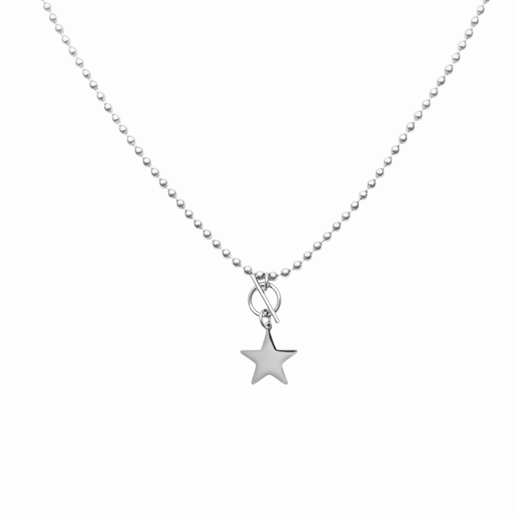 Beads star ketting – RVS ketting groothandel | SOFIZARE (foto 2)
