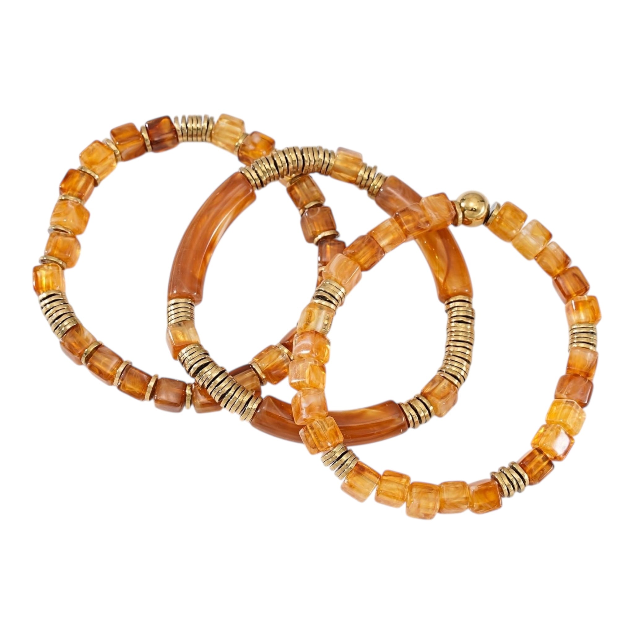 Beaded 3-piece bracelet set
