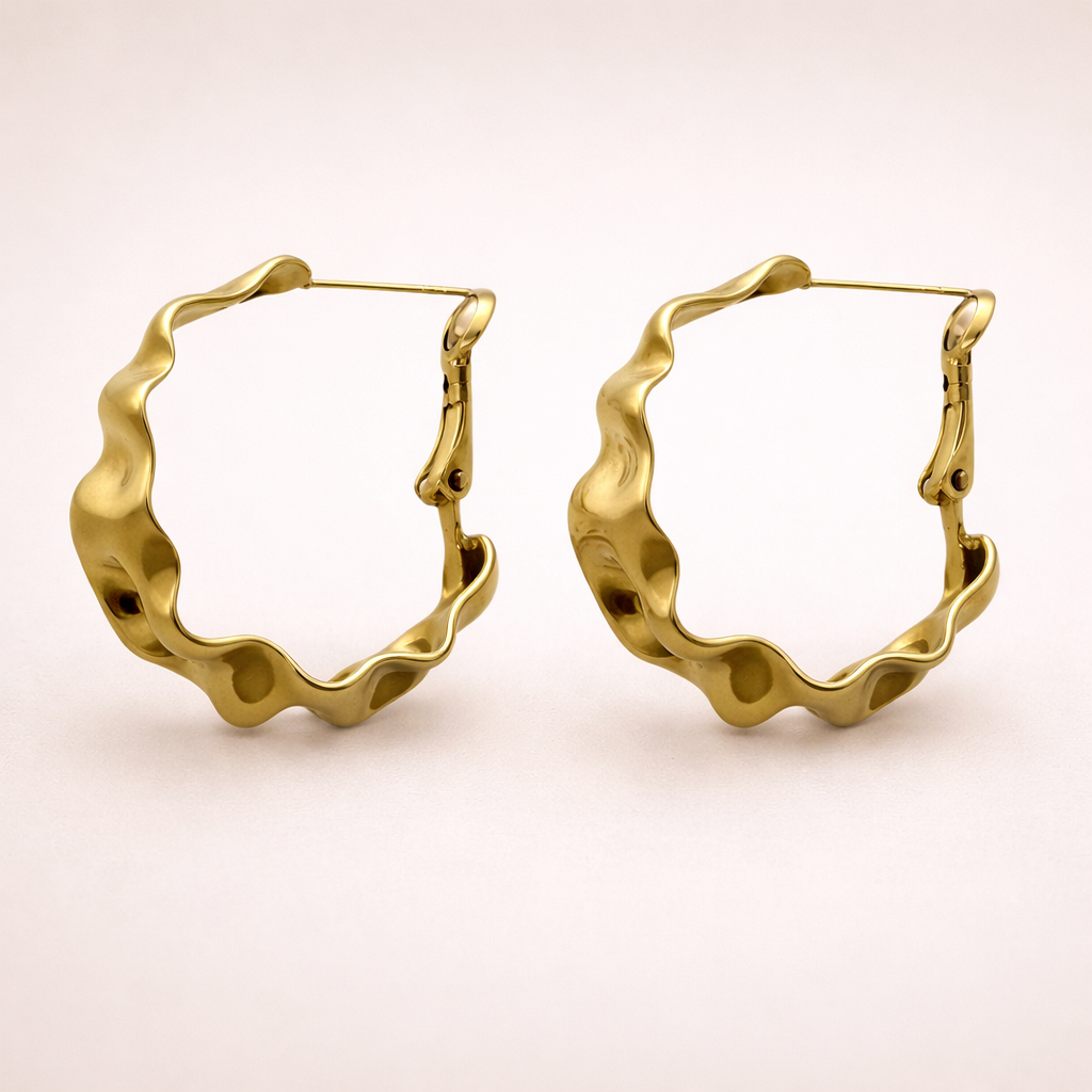 Crumbs hoop earrings