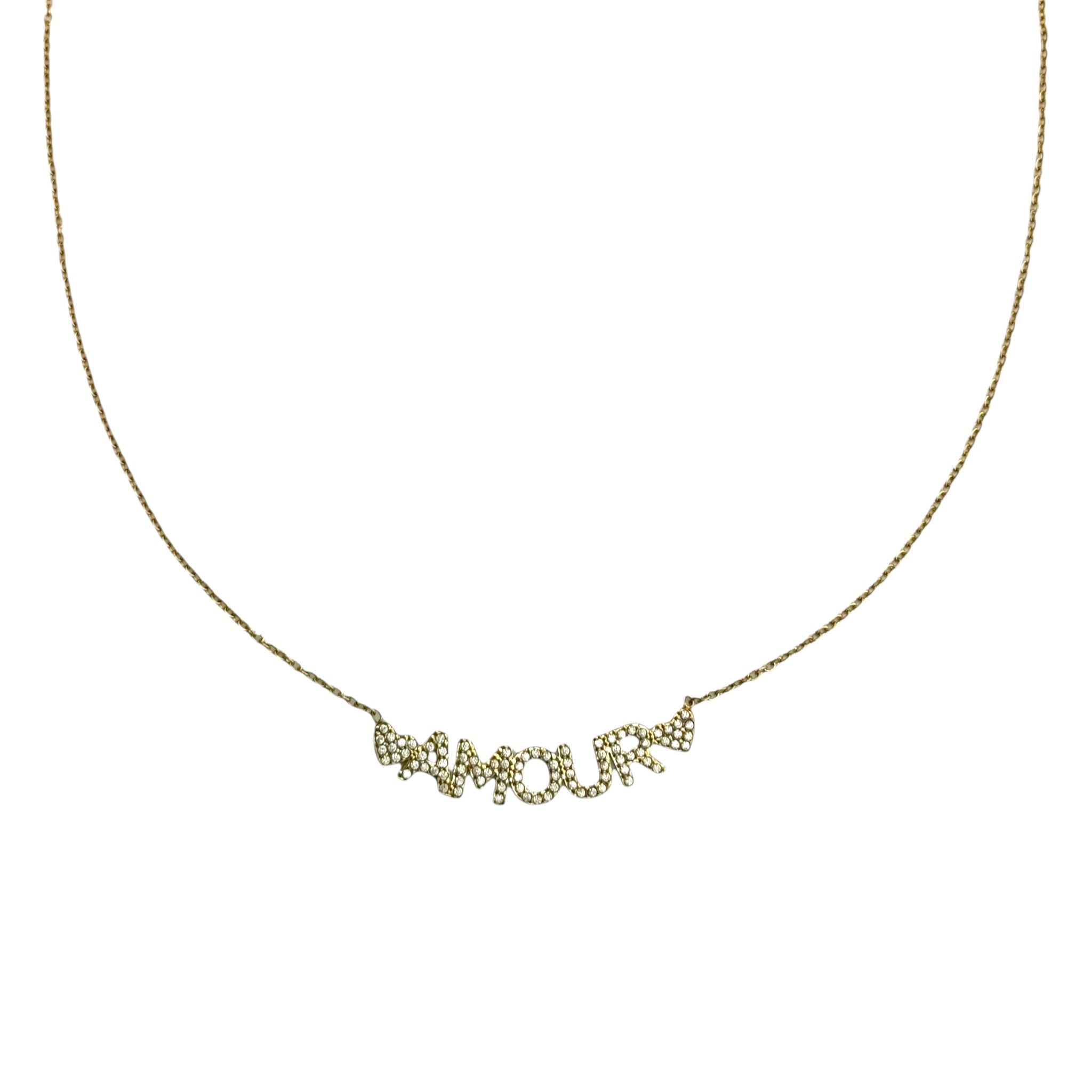 Amour ketting met steentjes