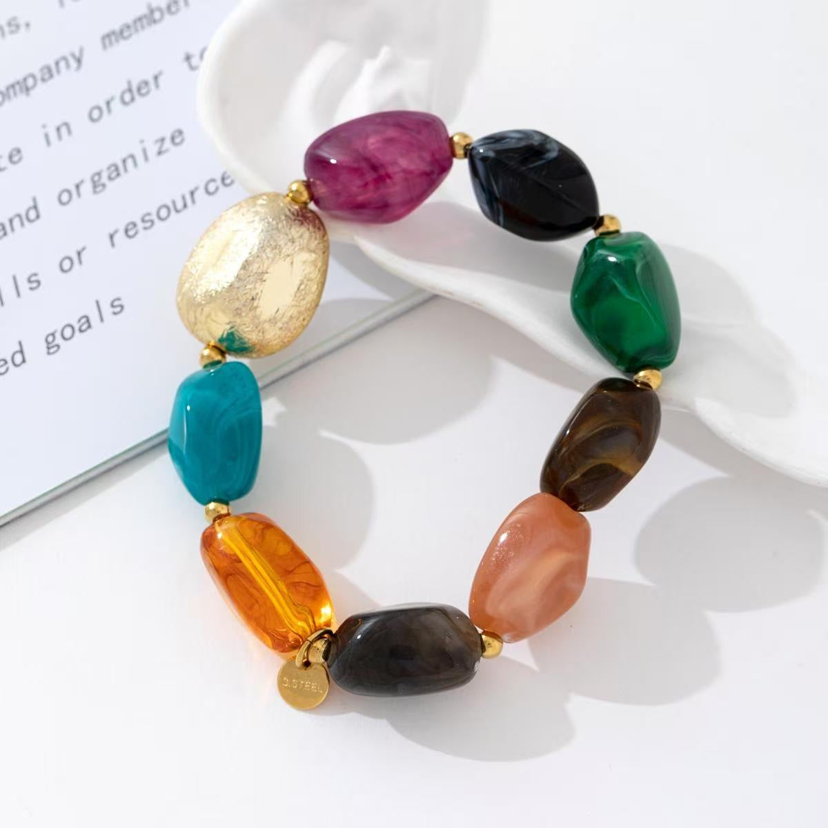 Stone beads armband – RVS armband groothandel | SOFIZARE (foto 3)