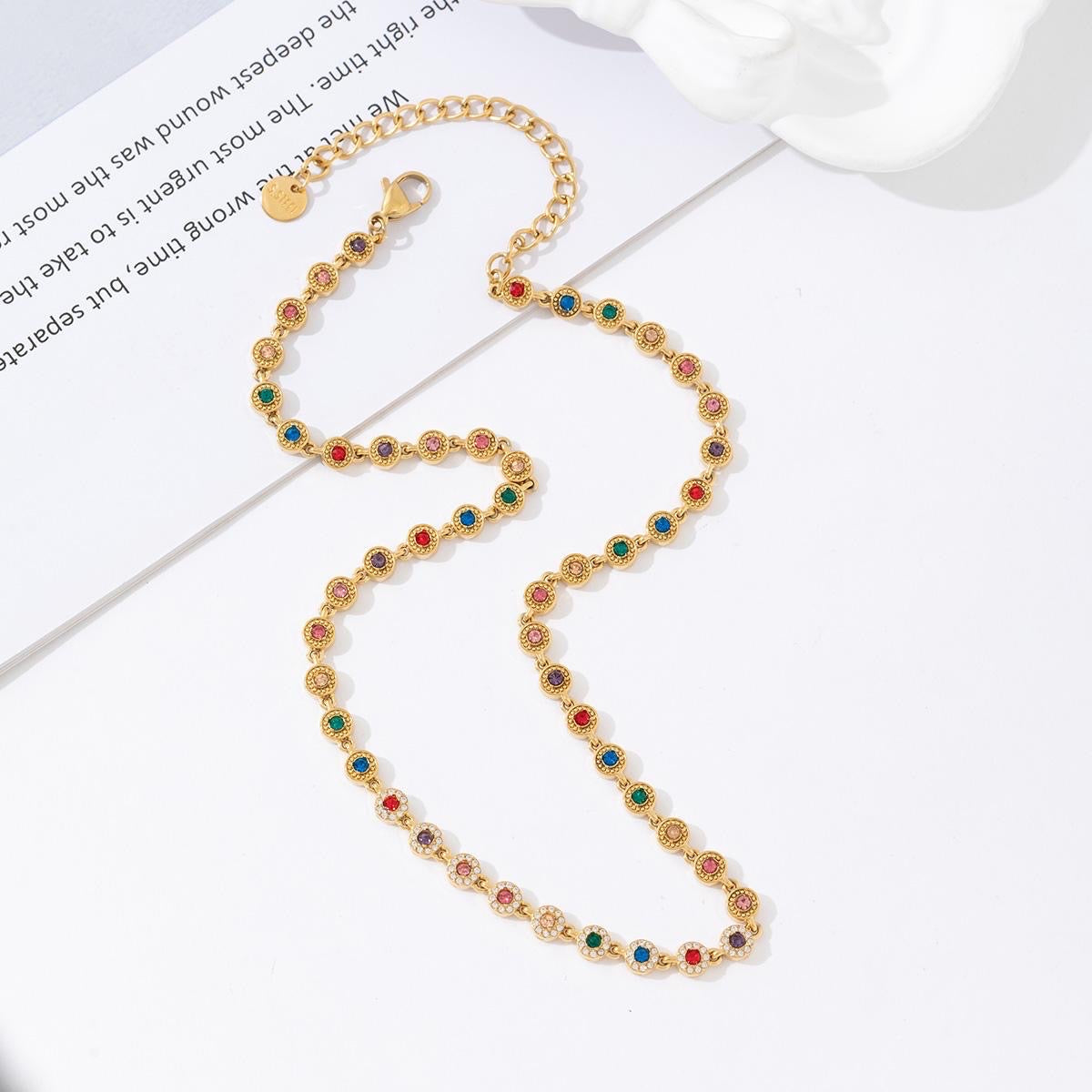 Roundy stras ketting
