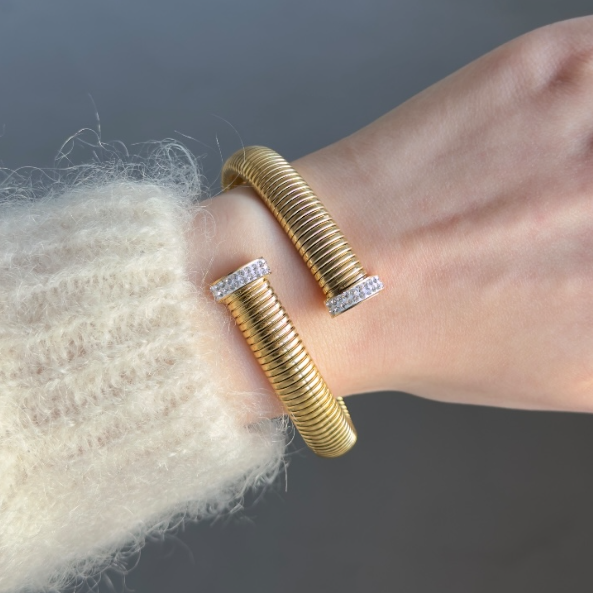 Strassy Snakey bangle