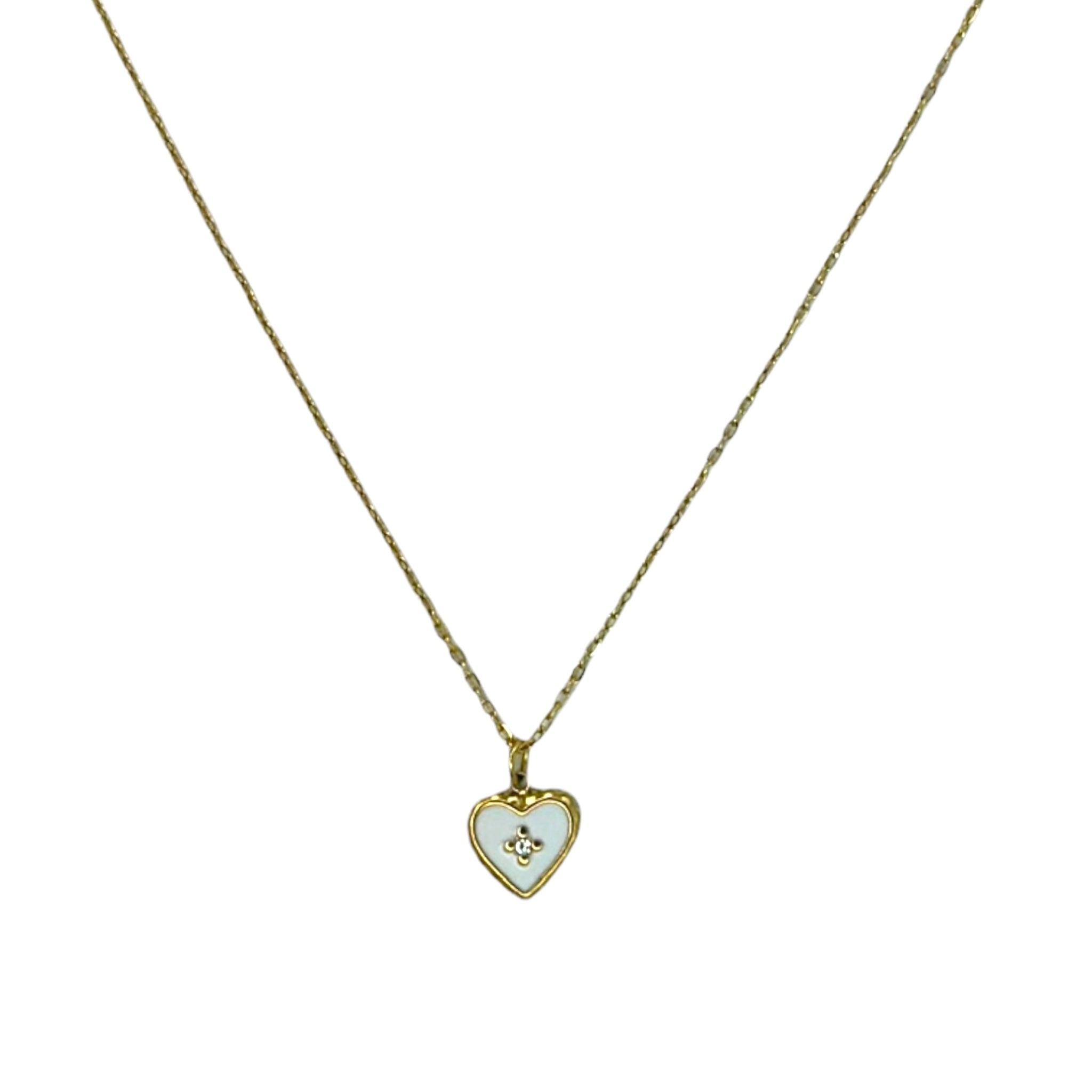 Cross heart necklace