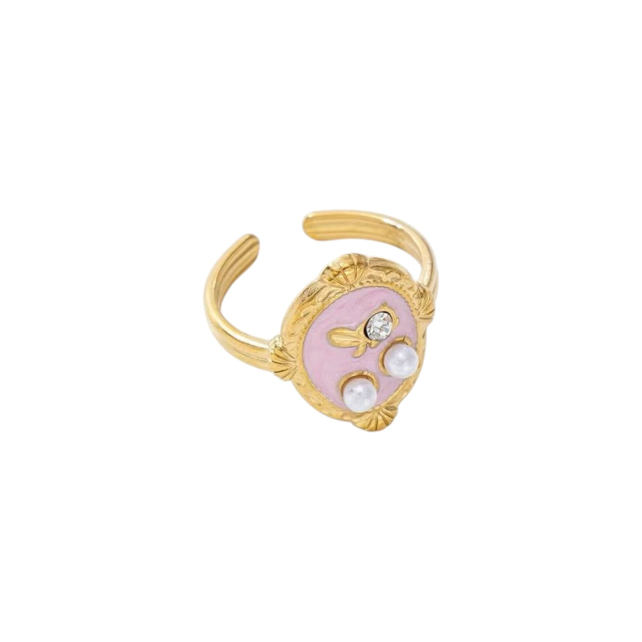 Pinky pearl ring