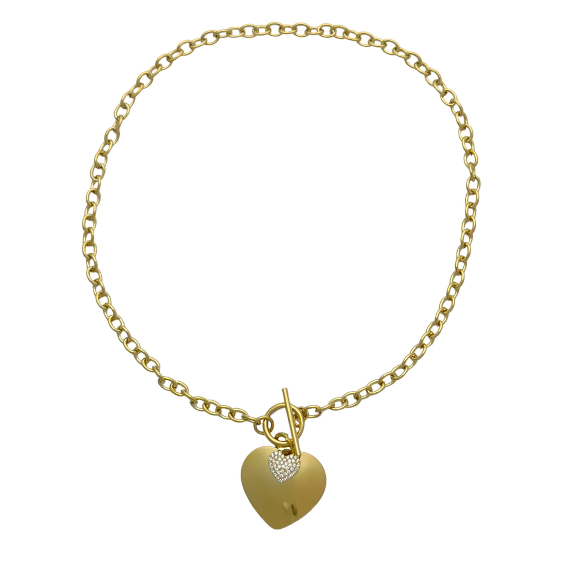 Hearts strass necklace