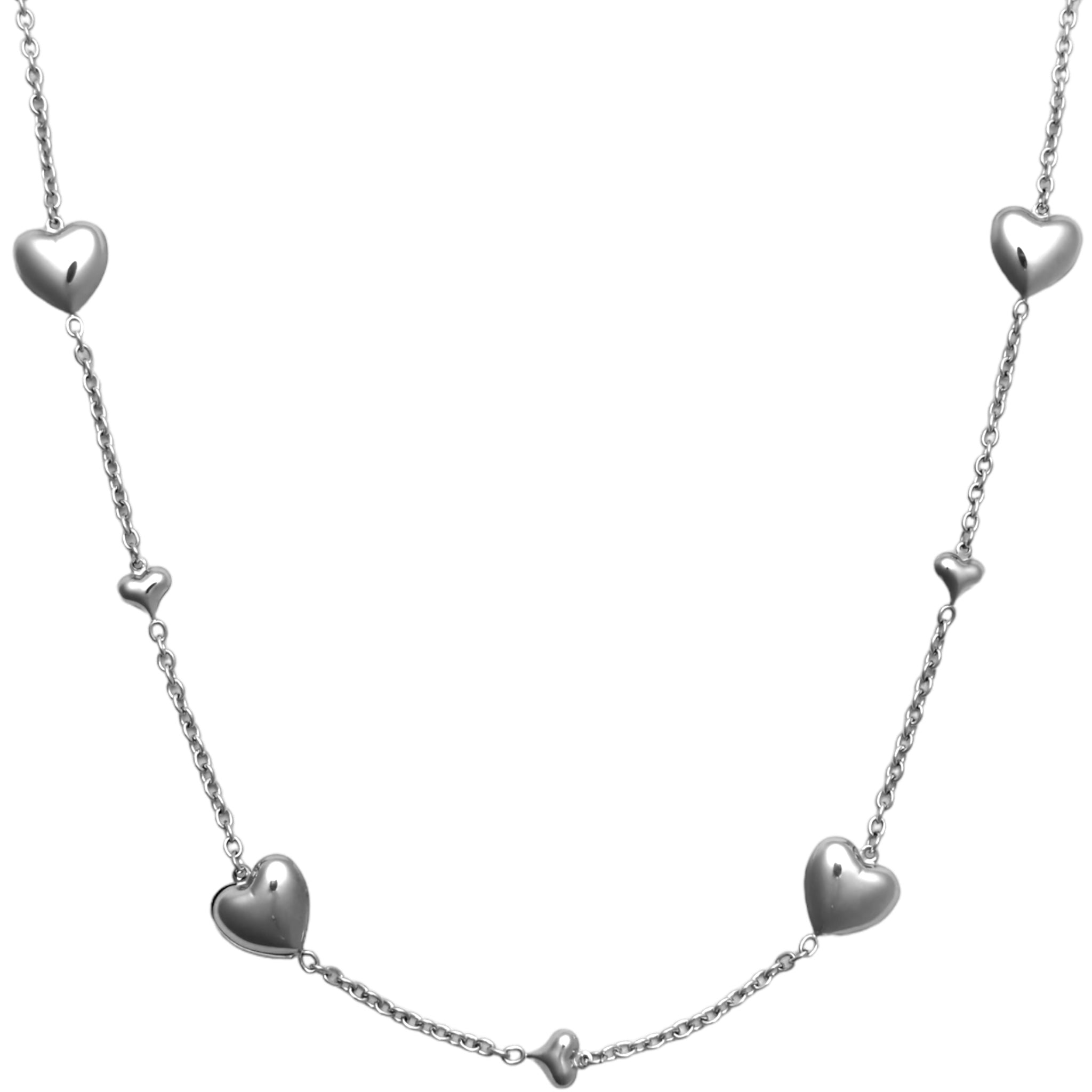 Long heart necklace