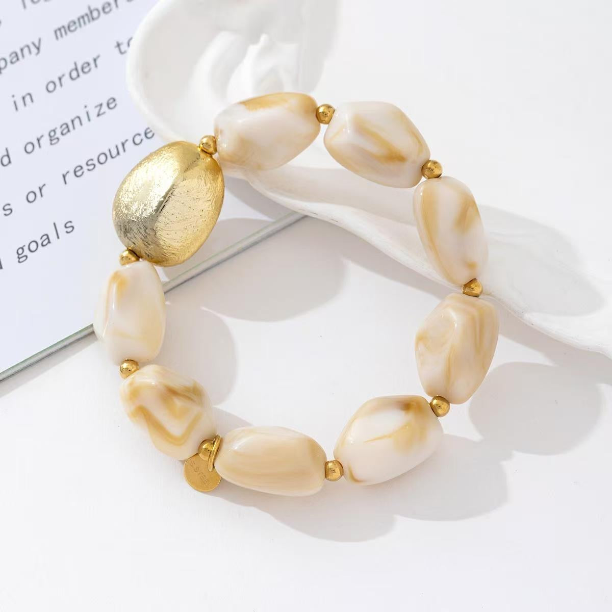 Stone beads armband – RVS armband groothandel | SOFIZARE (foto 2)