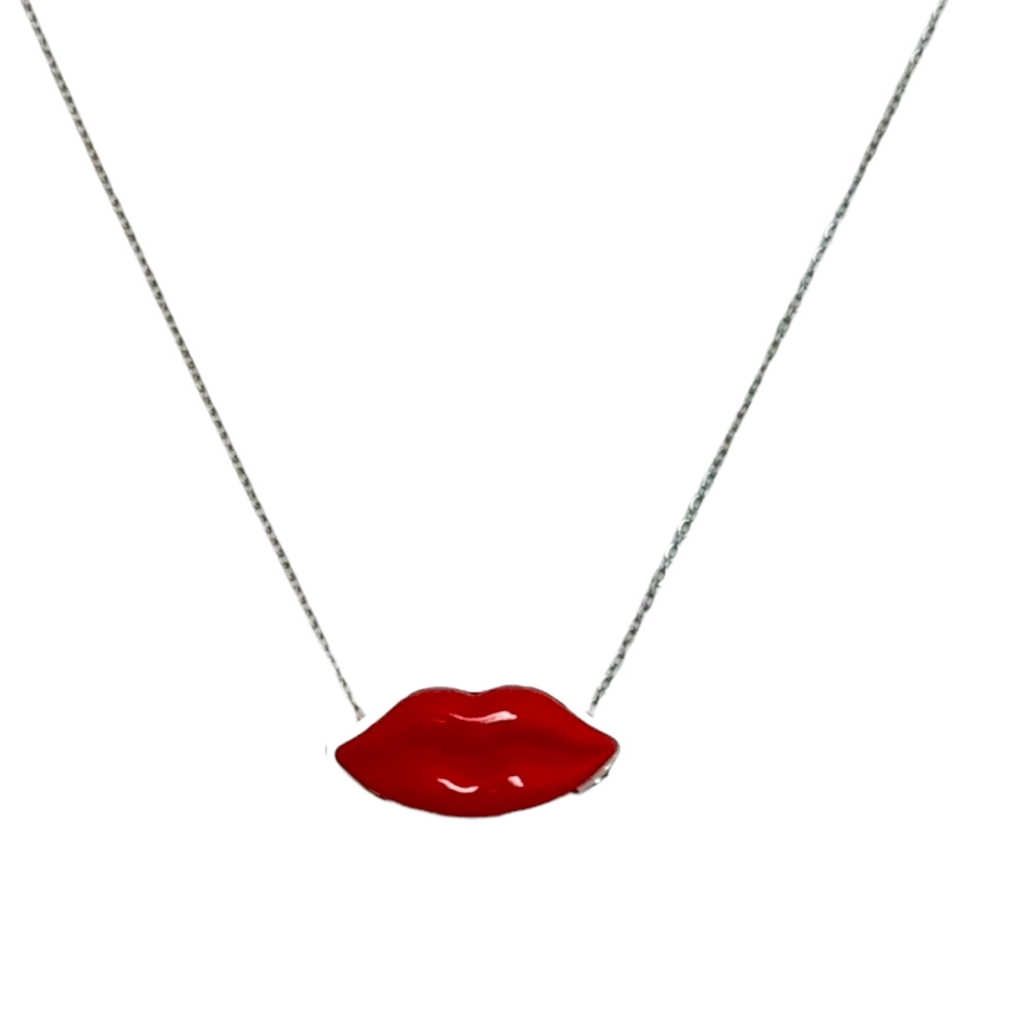 Charming lip ketting – RVS ketting groothandel | SOFIZARE (foto 3)