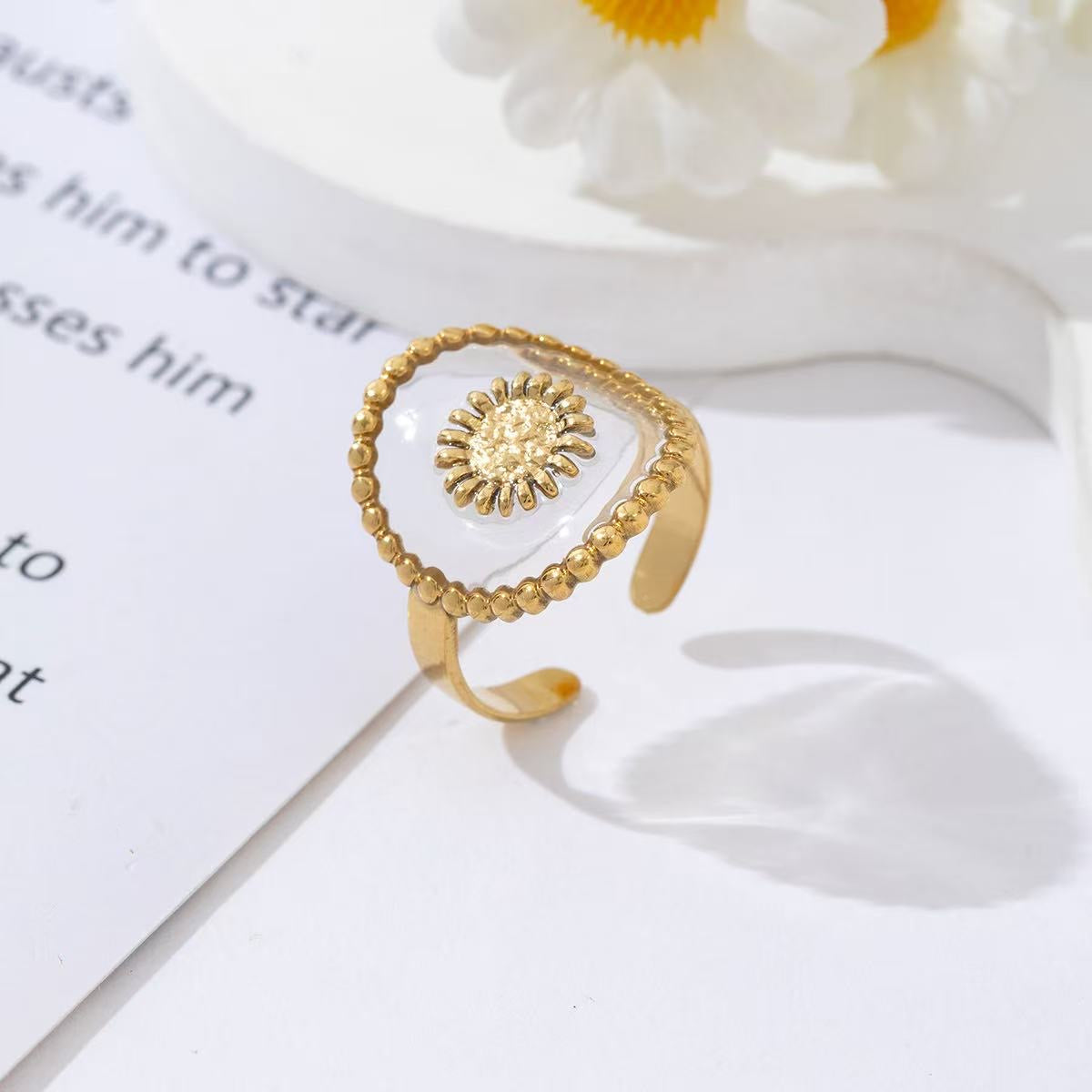 Open daisy bloem