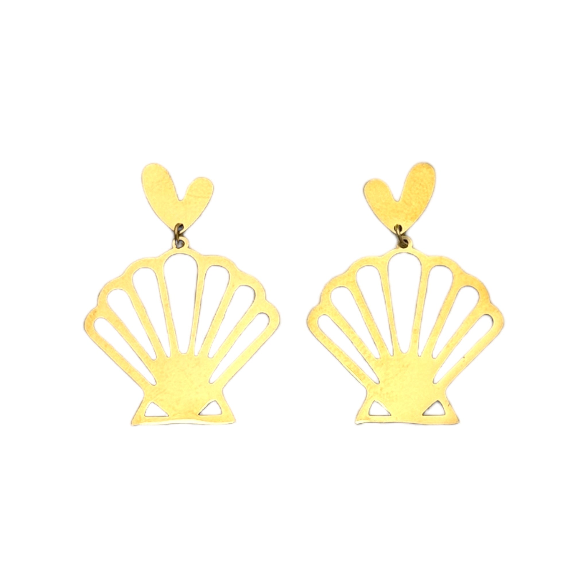 Shell hearts earrings