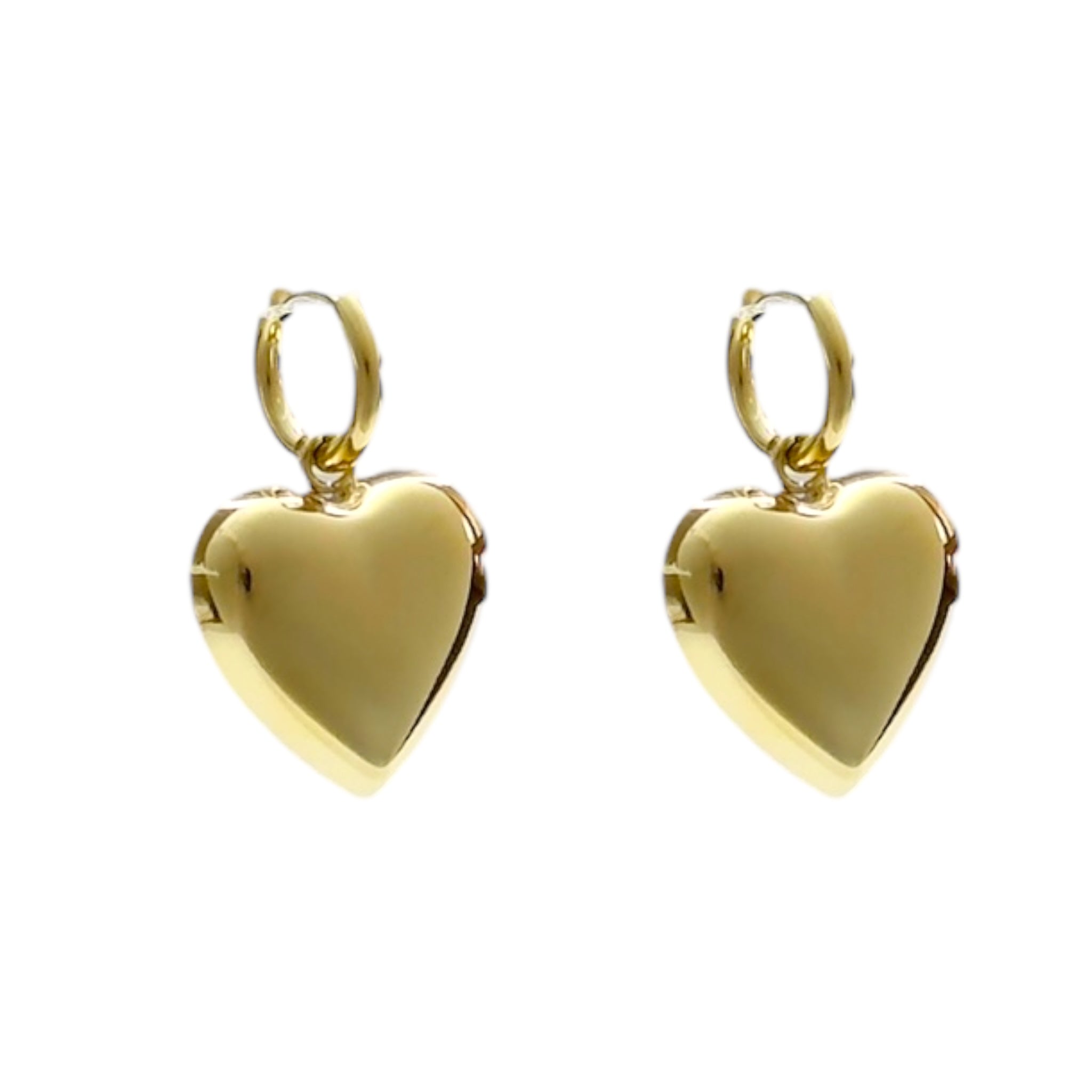 Large Heart Earrings