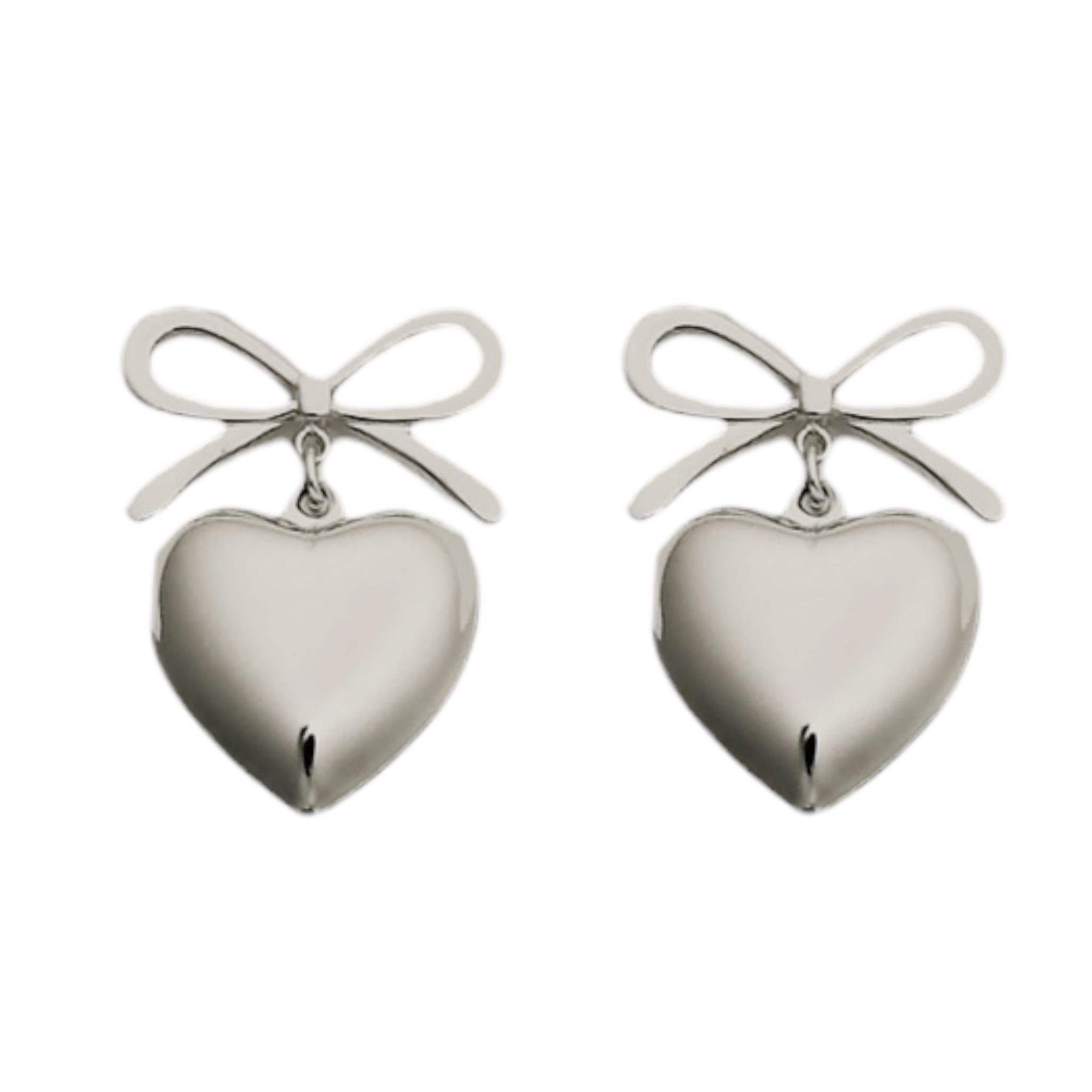 Bow Heart Earrings