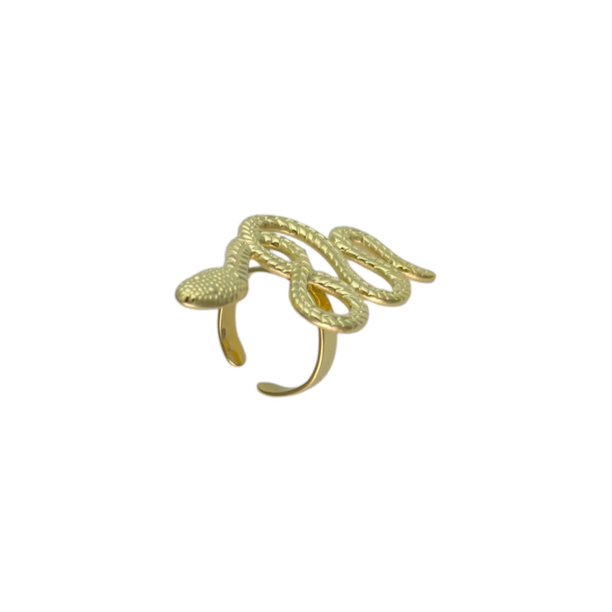 Statement snake ring