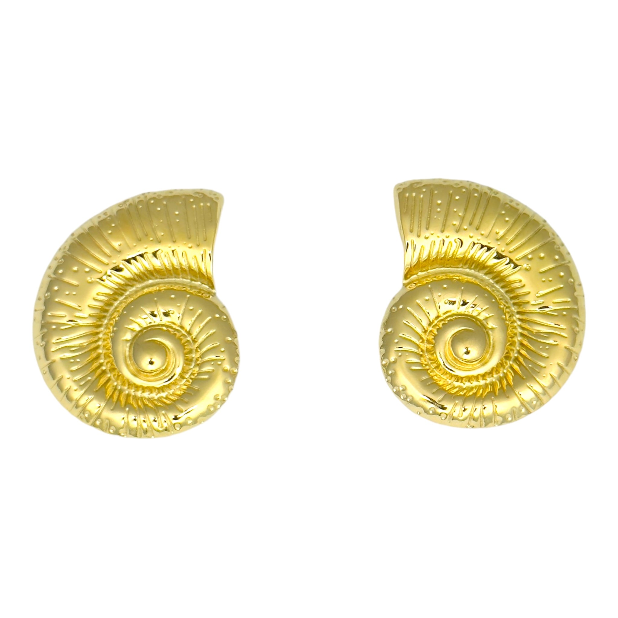 Large Statement Horn Earrings