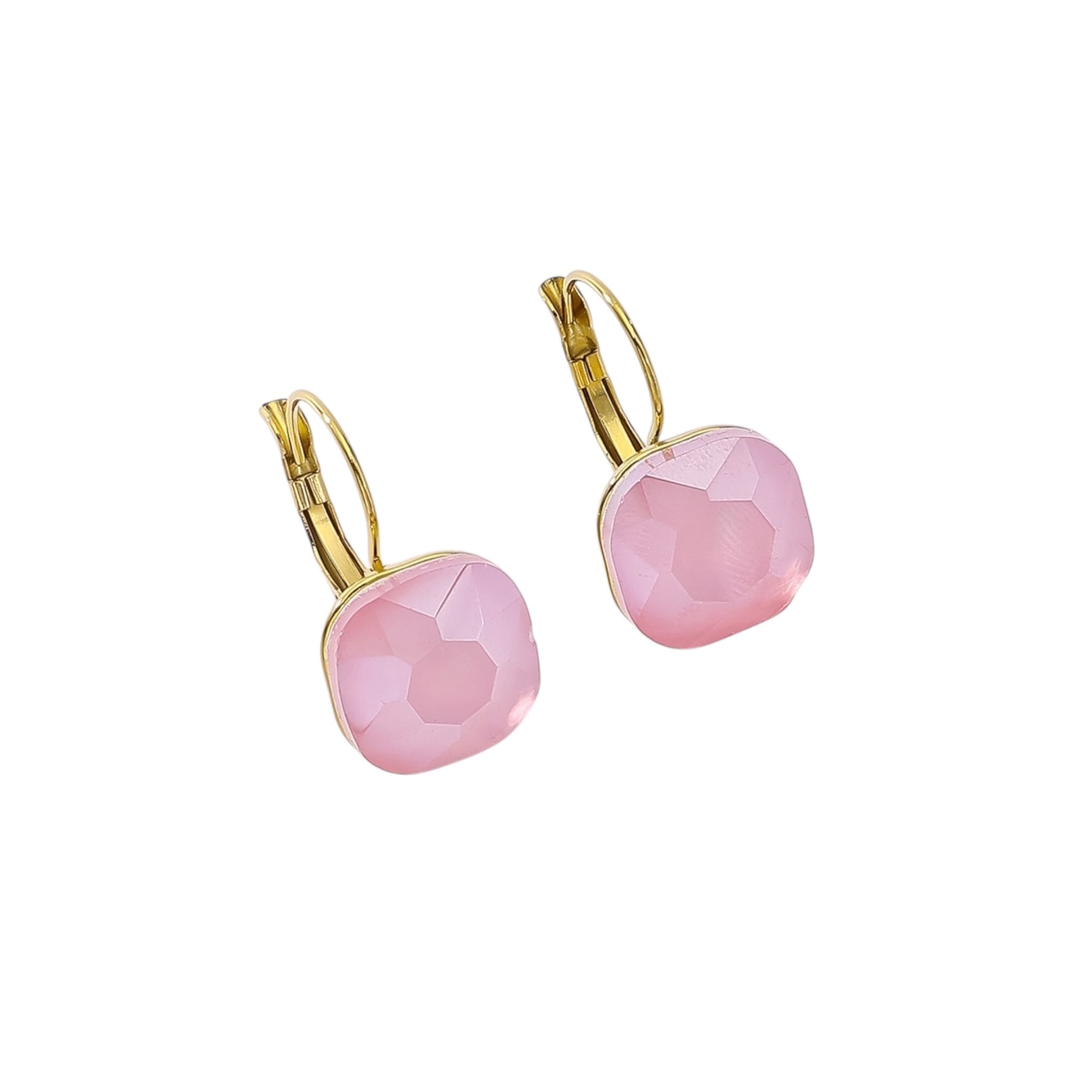 Happy stone hangers oorbellen