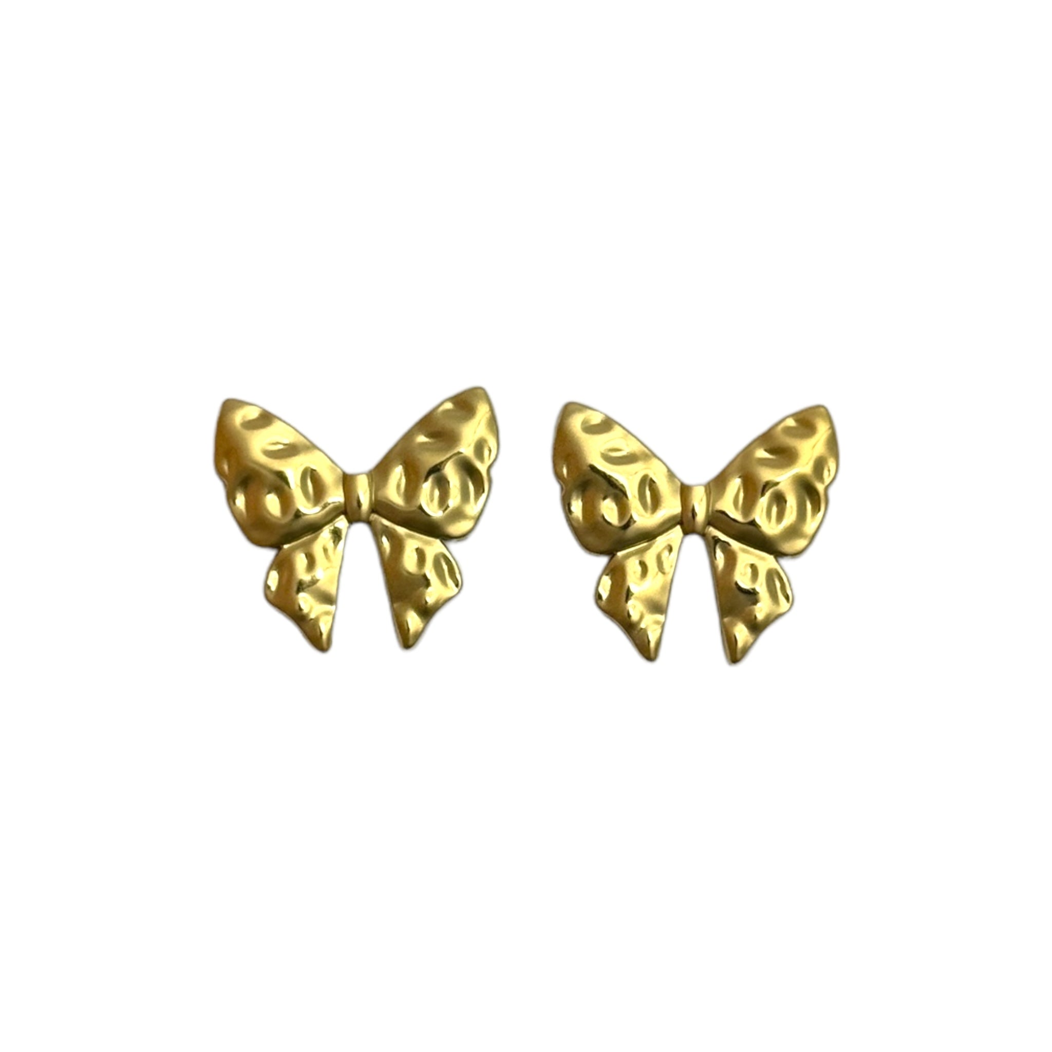 Large bow earring