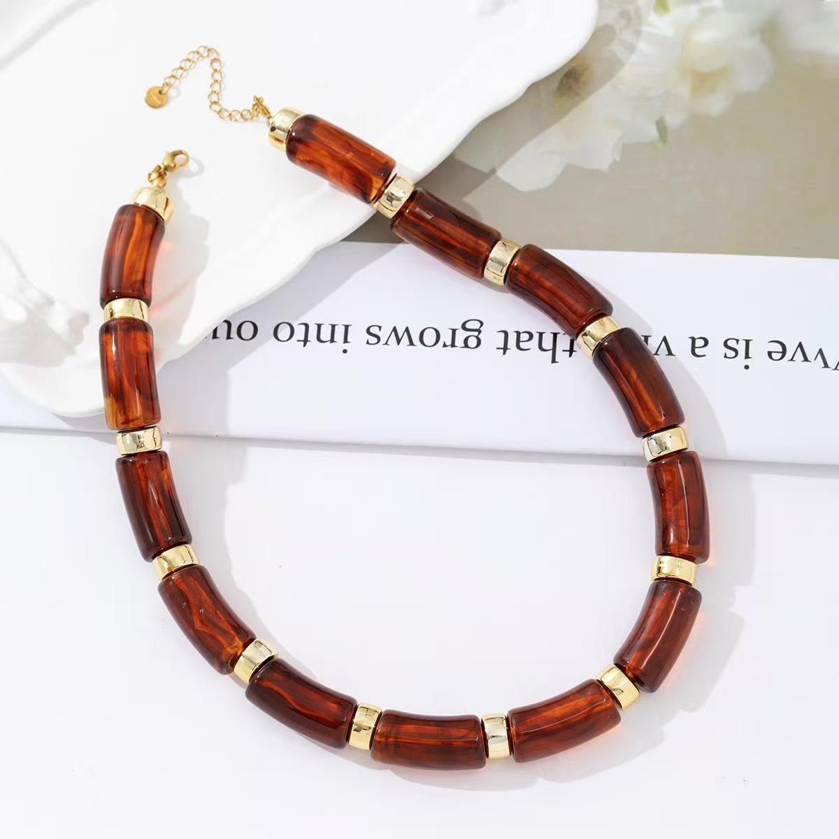 Bamboo brown ketting
