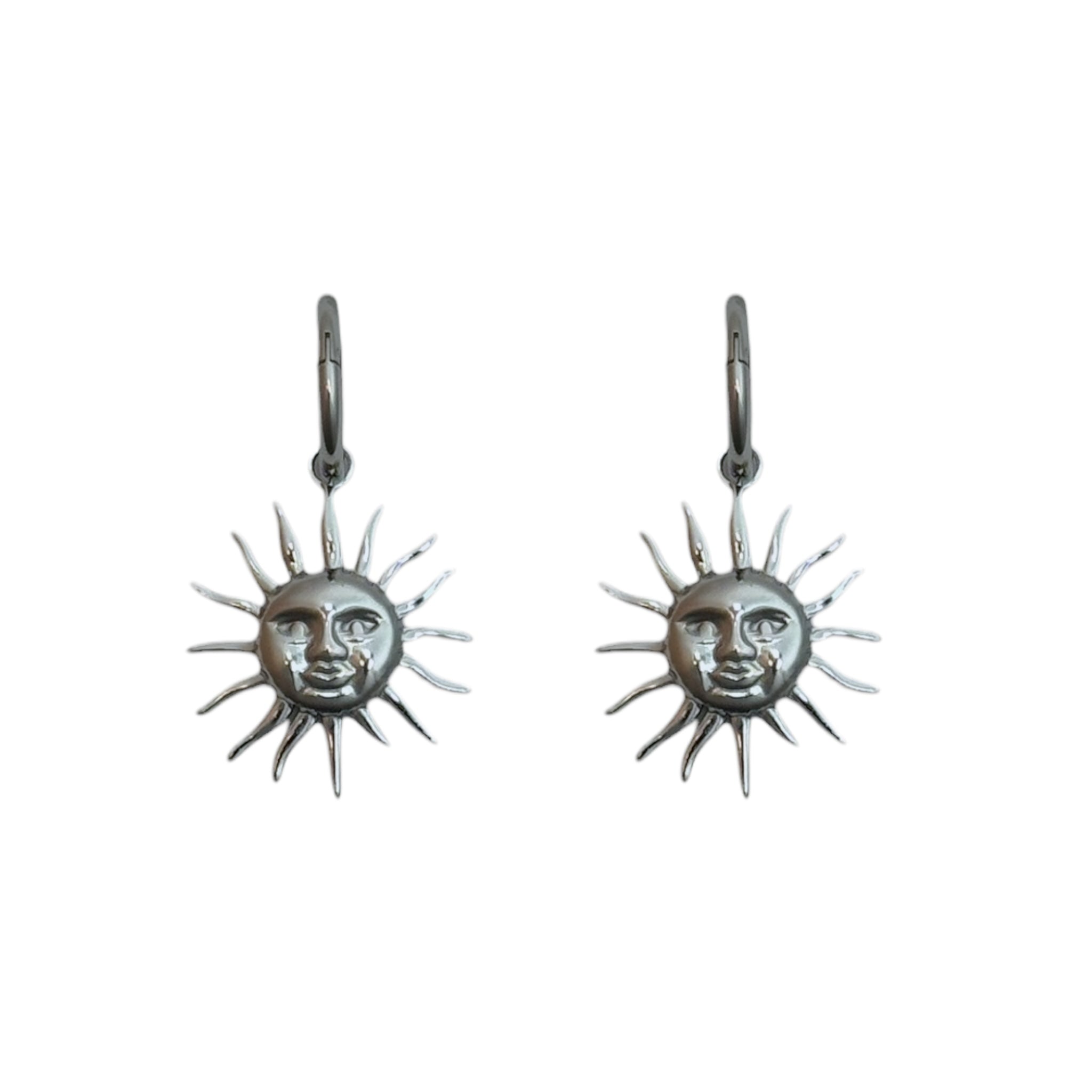 Earring with a sun