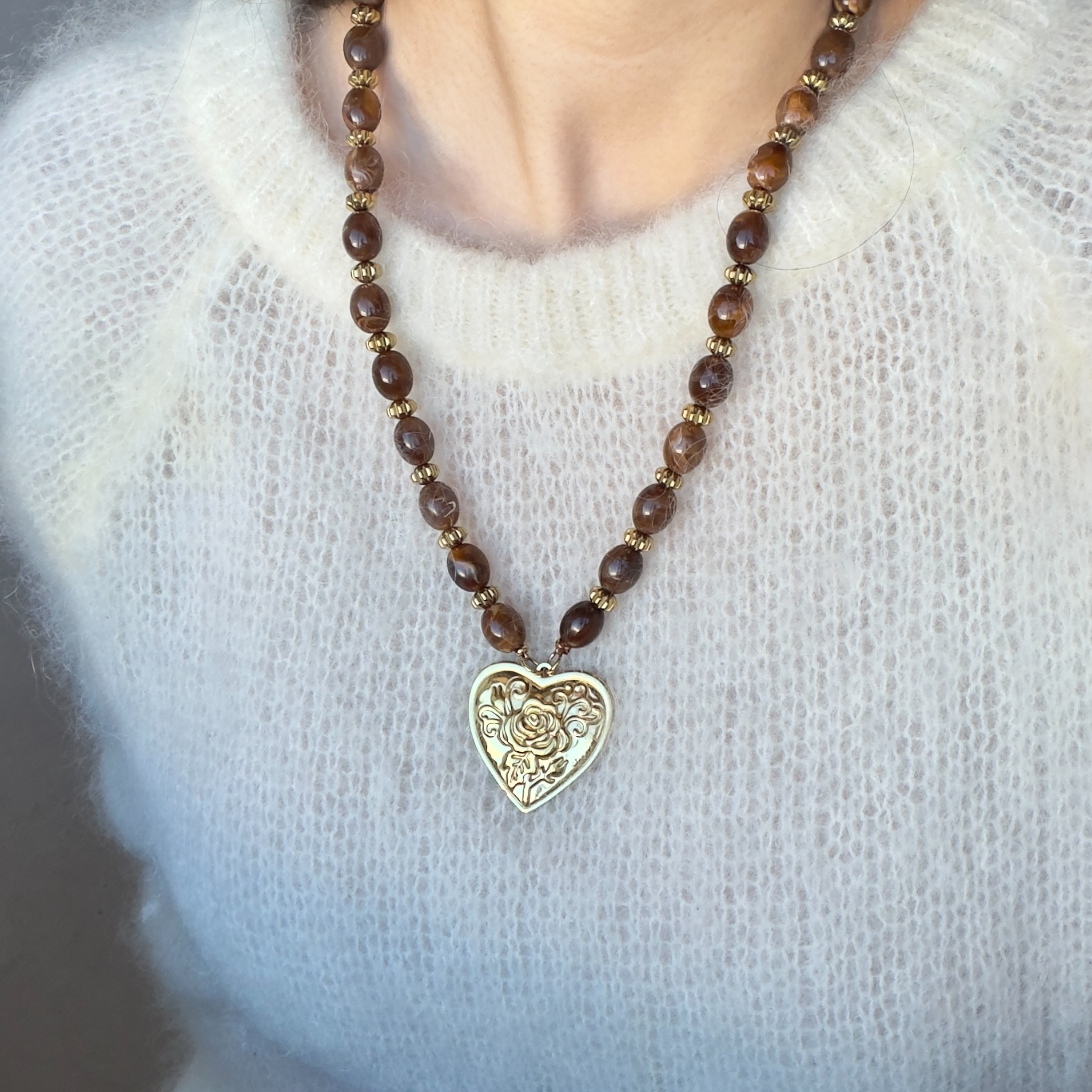 Roses beads ketting 55CM