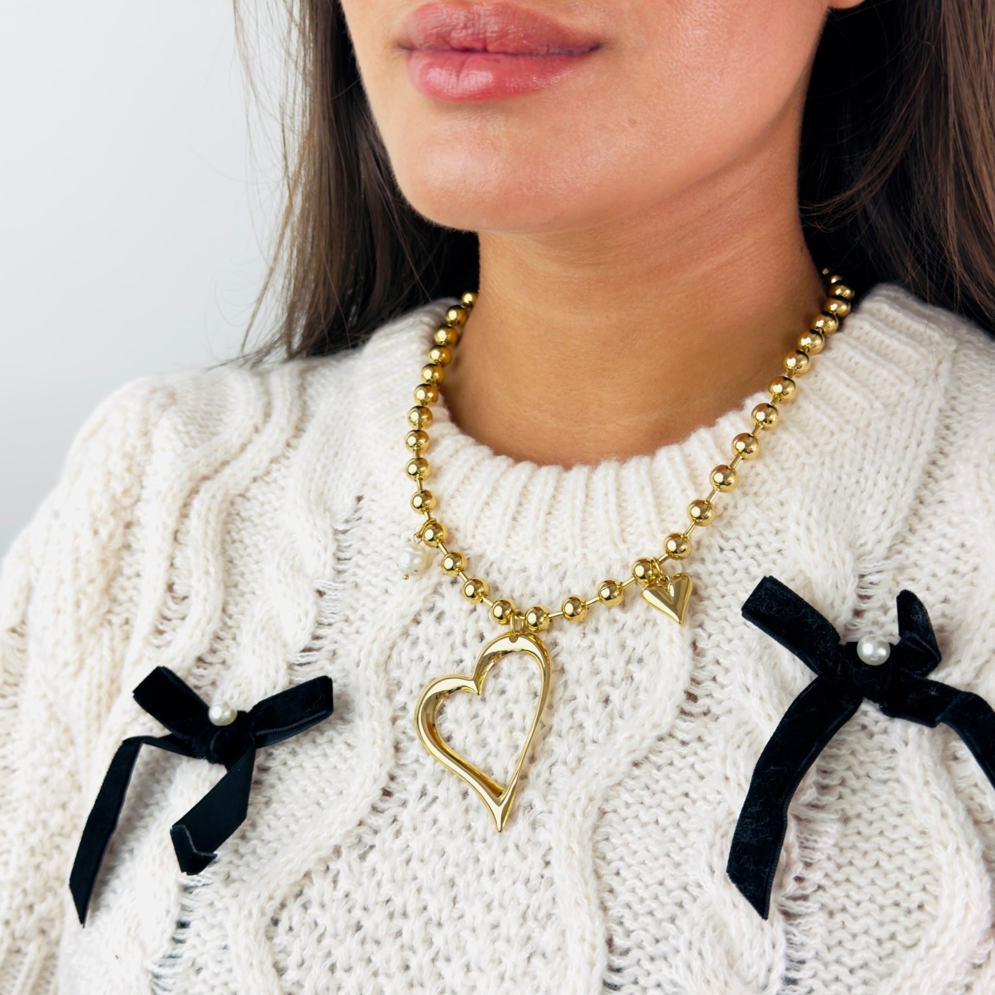 Statement Love ballen ketting