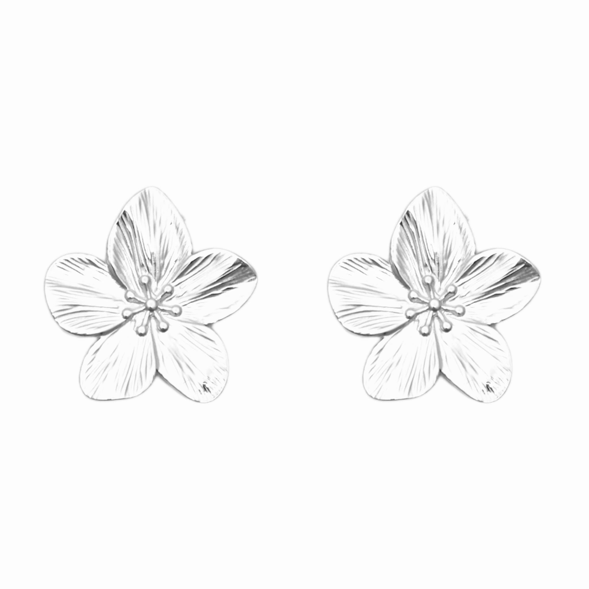 Bella flower studs earrings