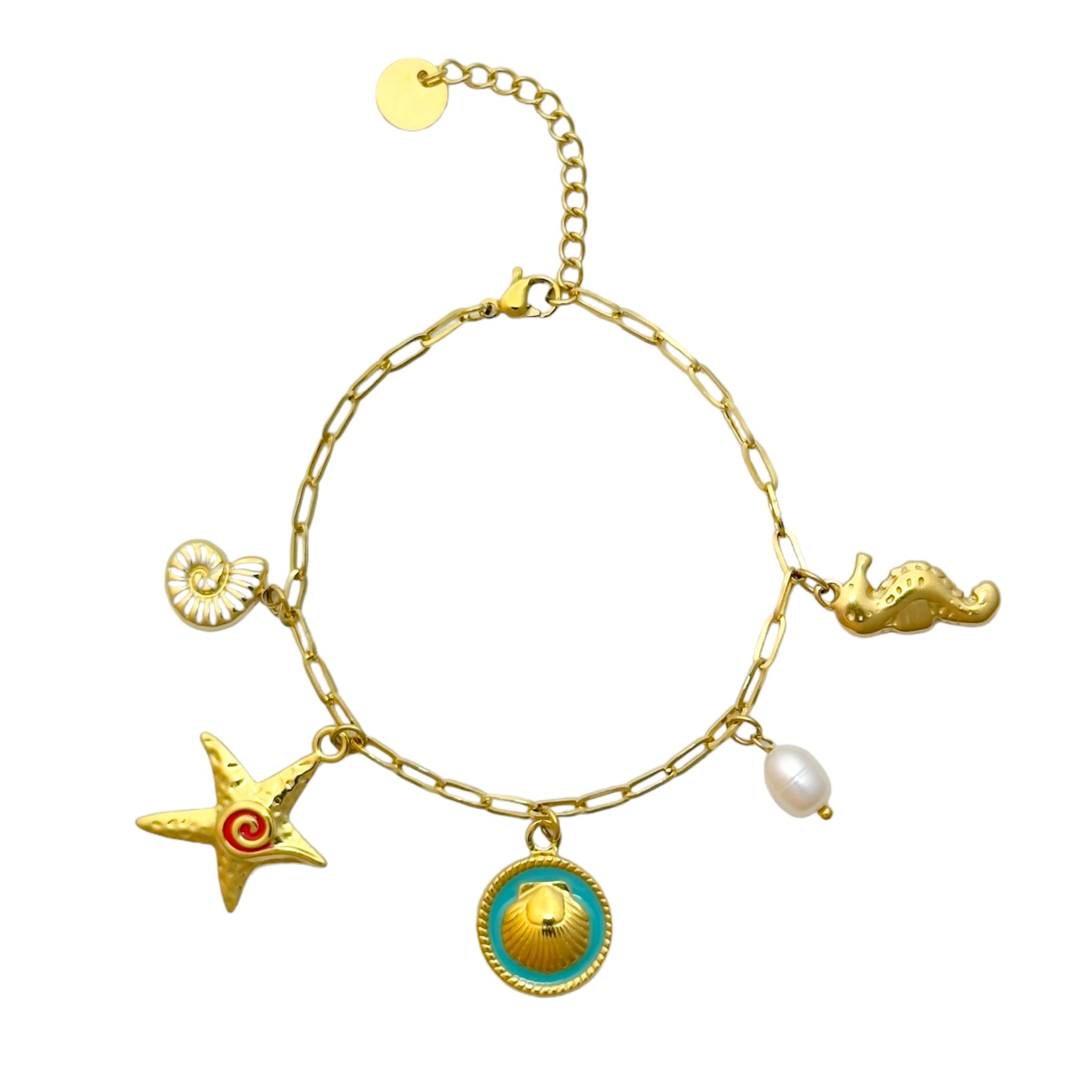 Statement Link Charm Bracelet