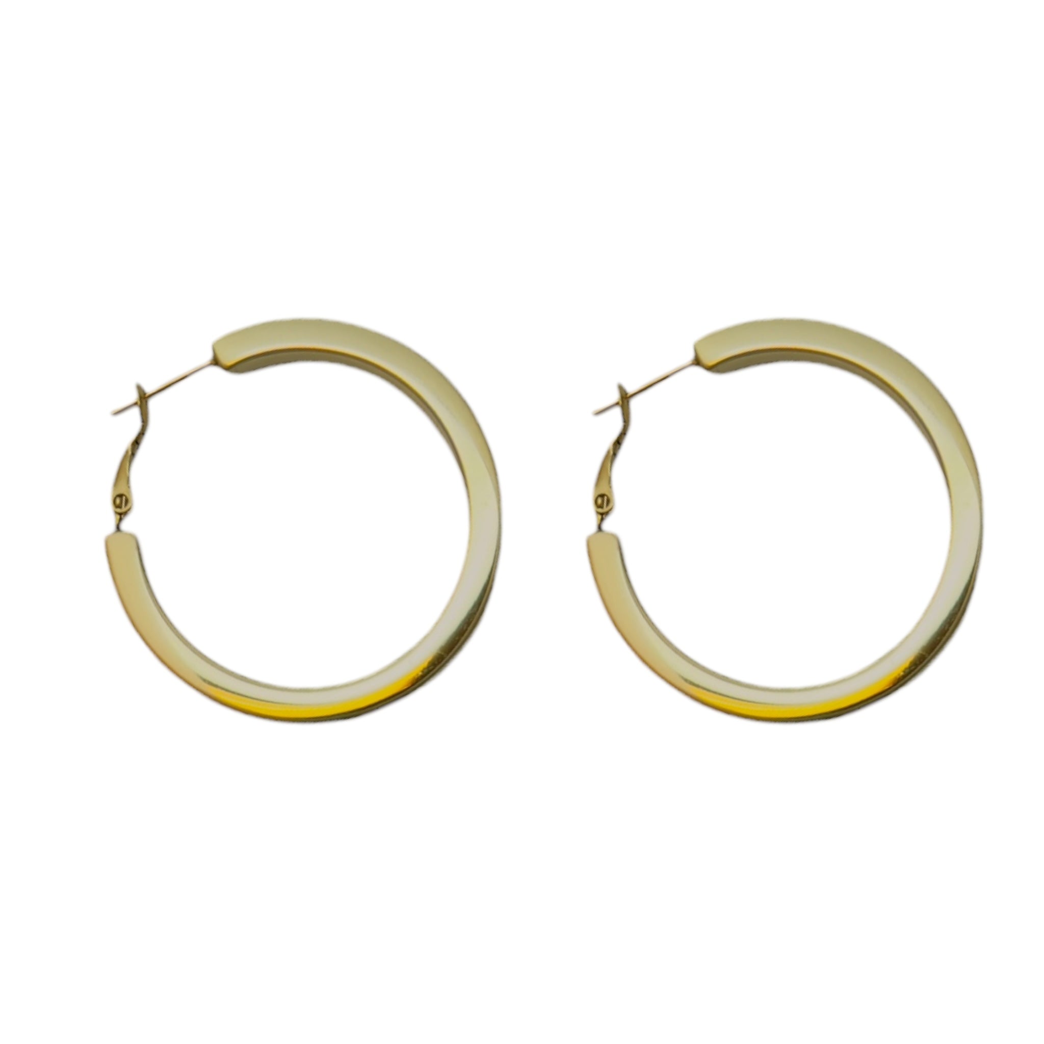 Earring steel curved