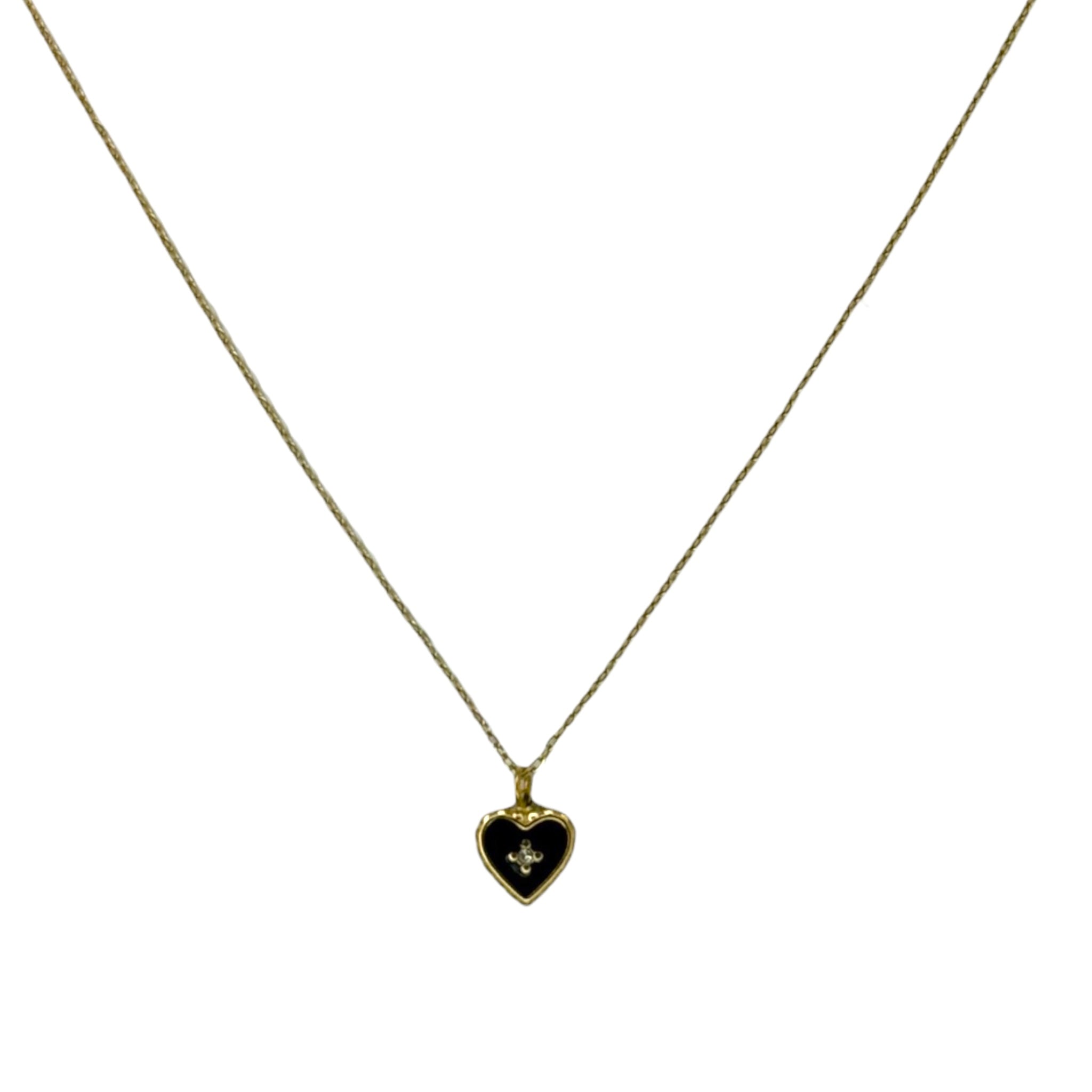 Cross heart necklace