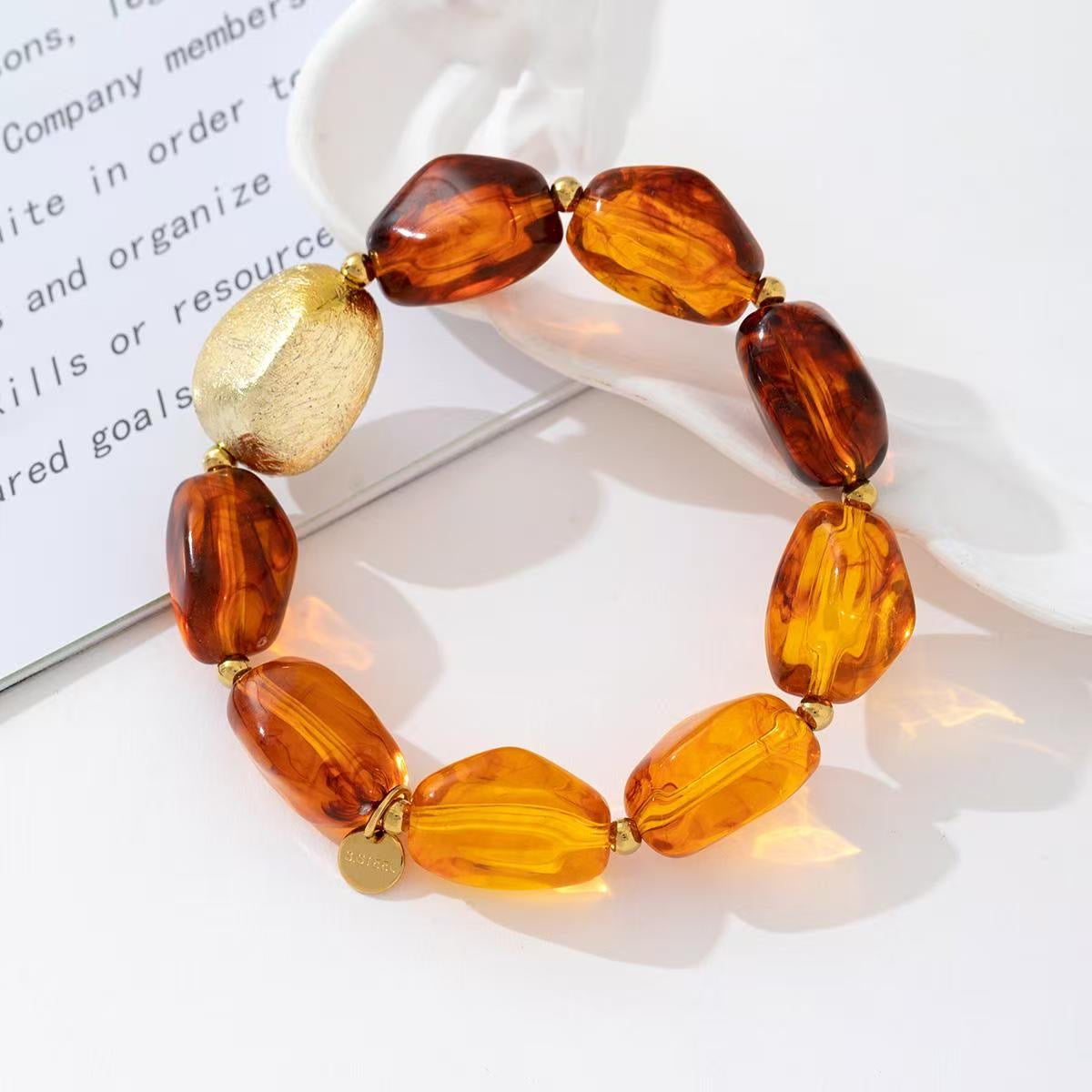 Stone beads armband