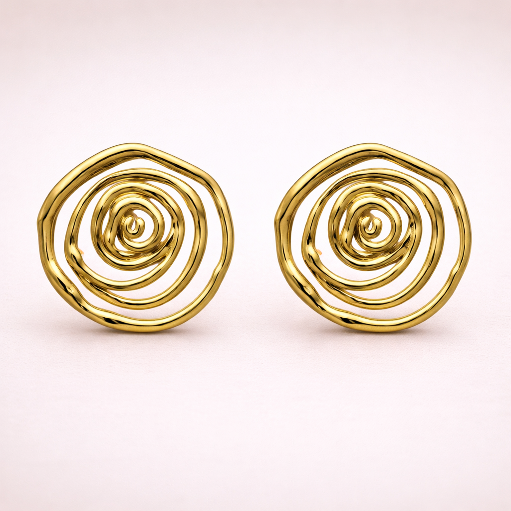 Orga studs oorbellen