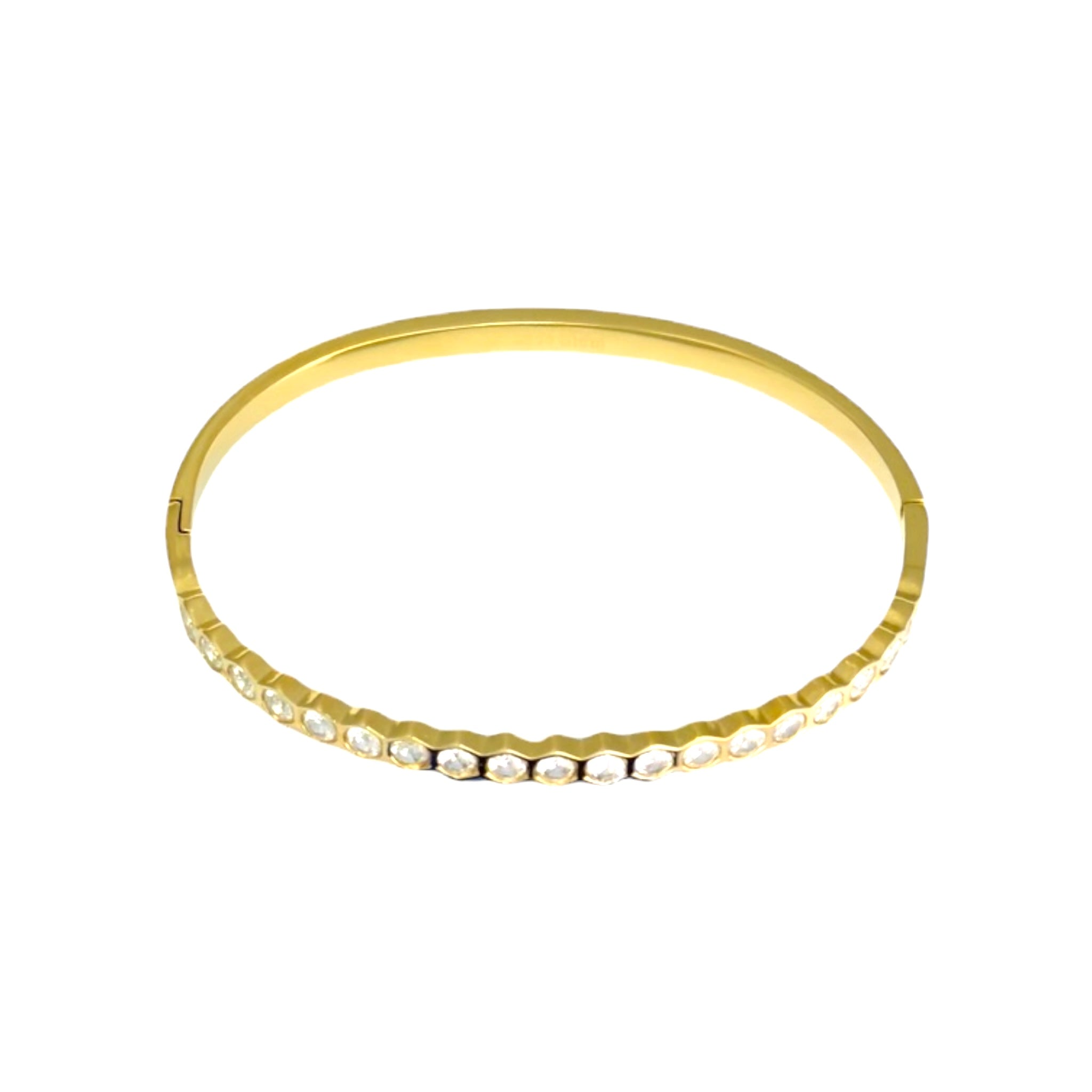 Statement stone bangle