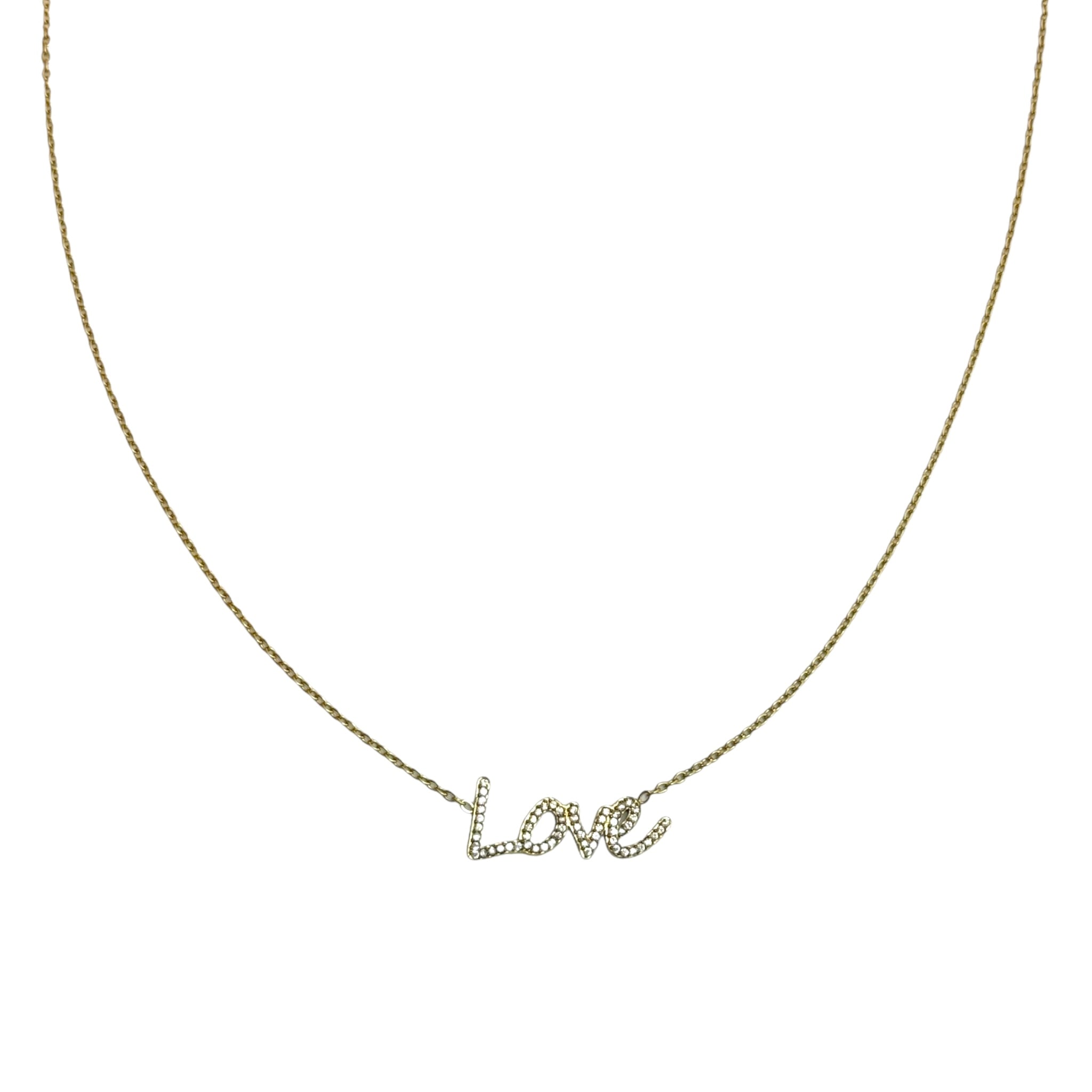 Love ketting met steentjes