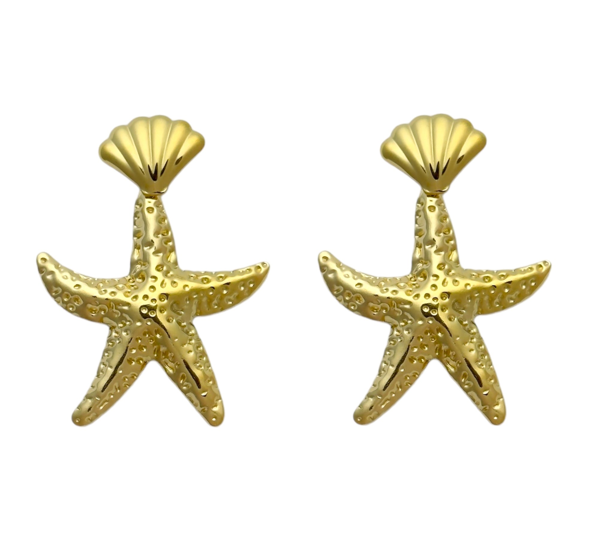 Shell &amp; starfish earring