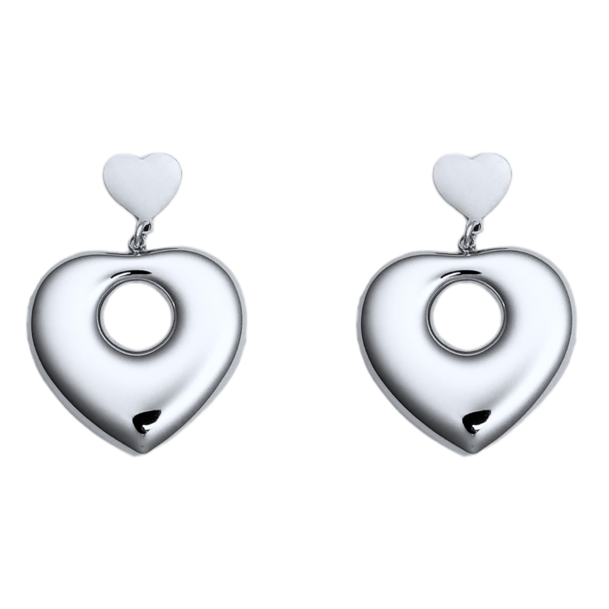 Heart bomb earrings