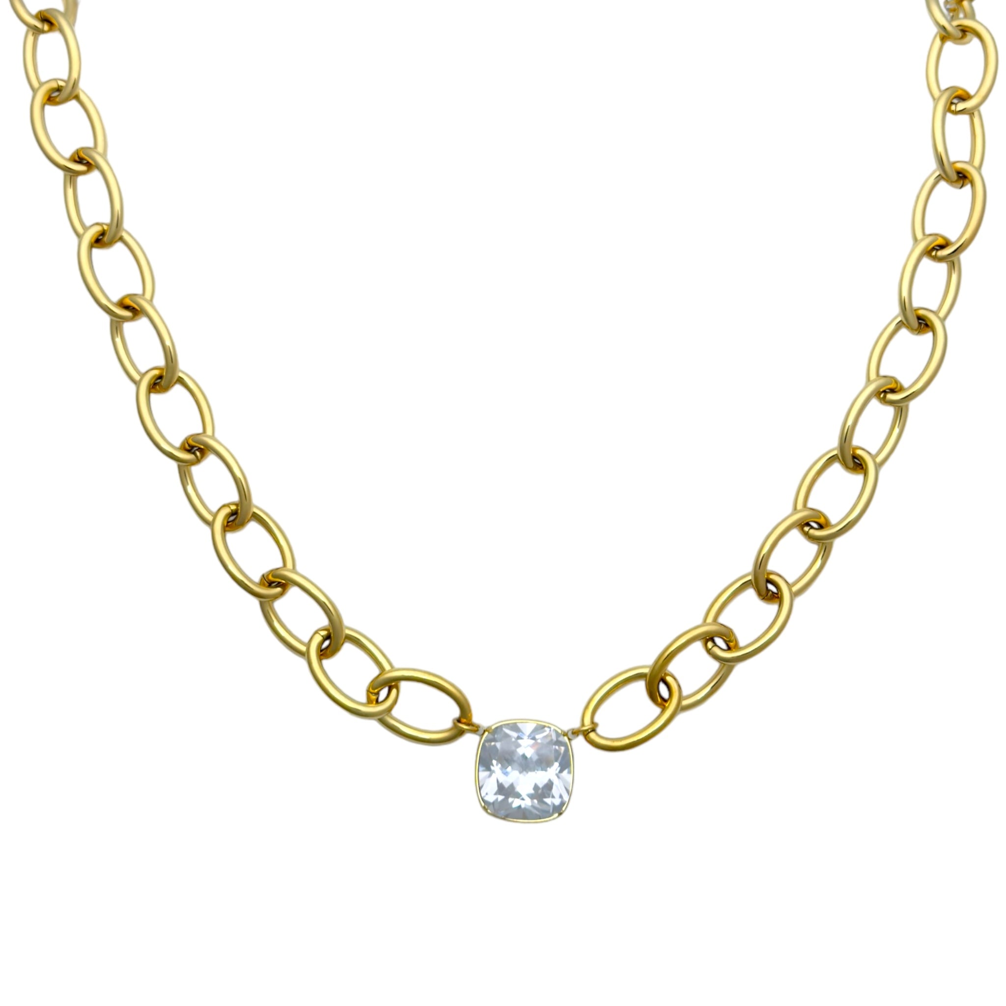 Ketting statement diamond